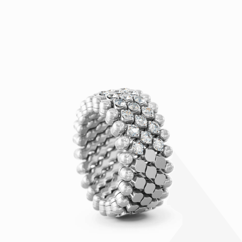 Serafino Consoli Brevetto Classic ring witgoud met diamant - RMS5HM2WGWD - #2