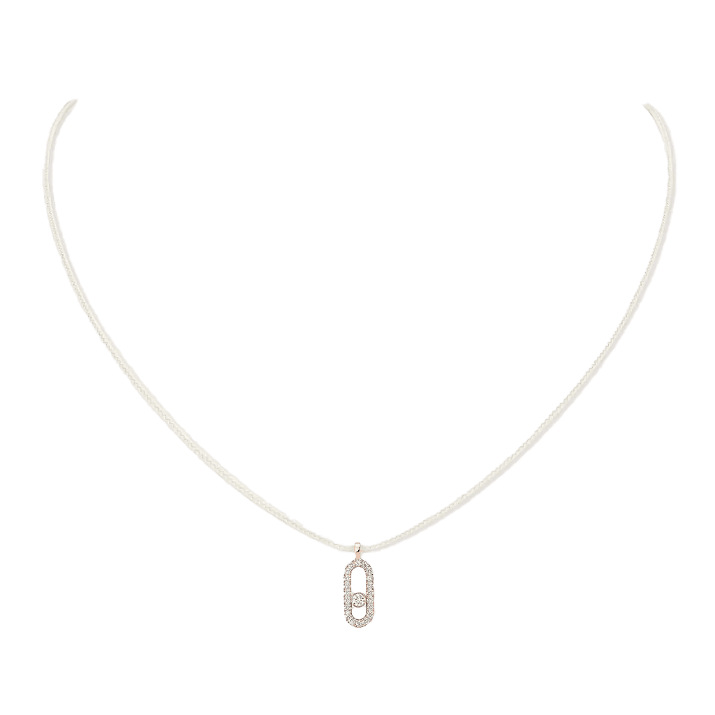 Messika CARE(S) collier roodgoud met diamant - 14104-PG - #3