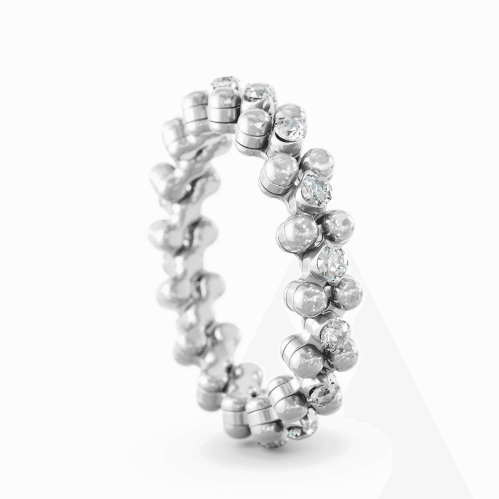 Serafino Consoli Brevetto Classic ring witgoud met diamant - RMS3M7WGWD - #5