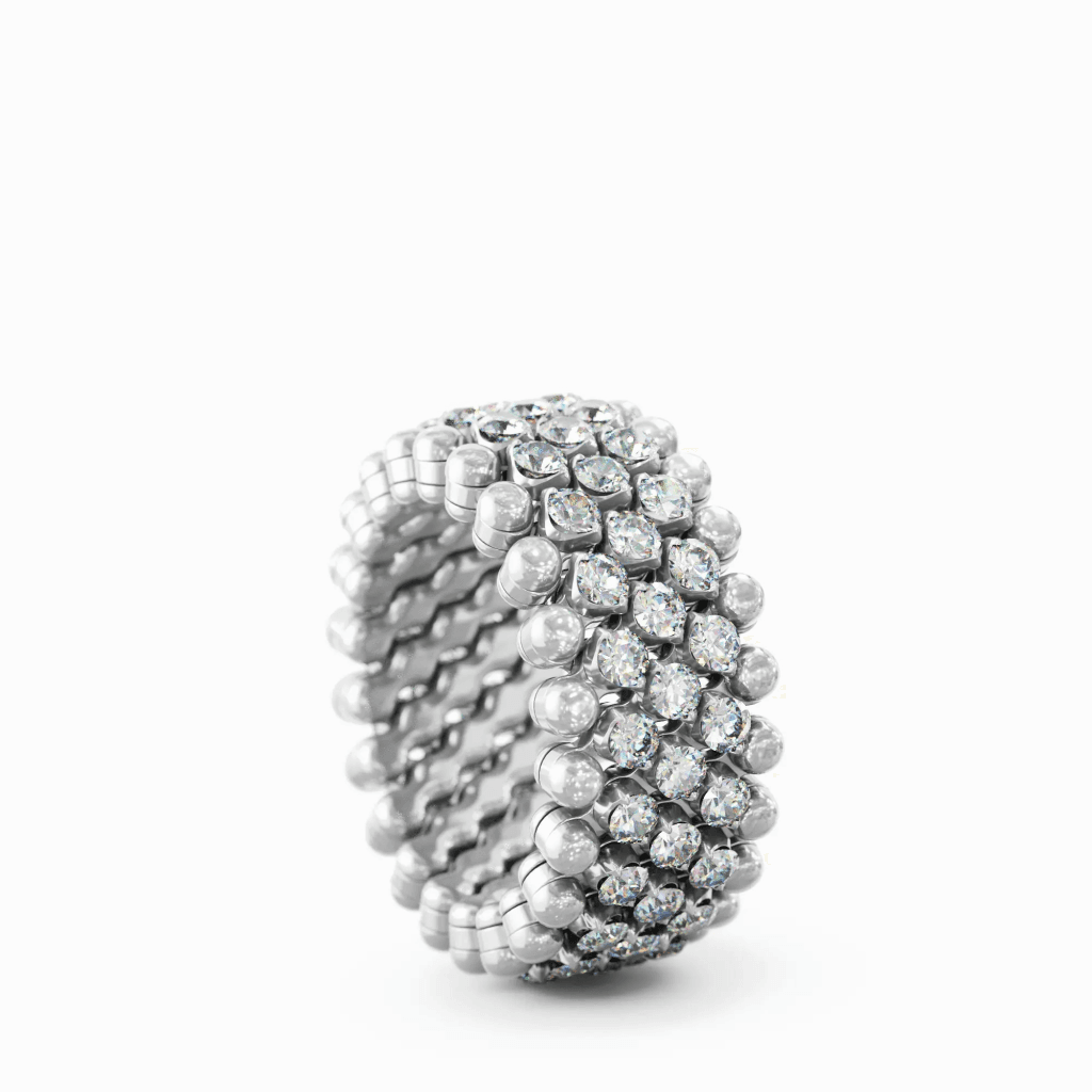 Serafino Consoli Brevetto Classic ring witgoud met diamant - RMS5M2WGWD - #5