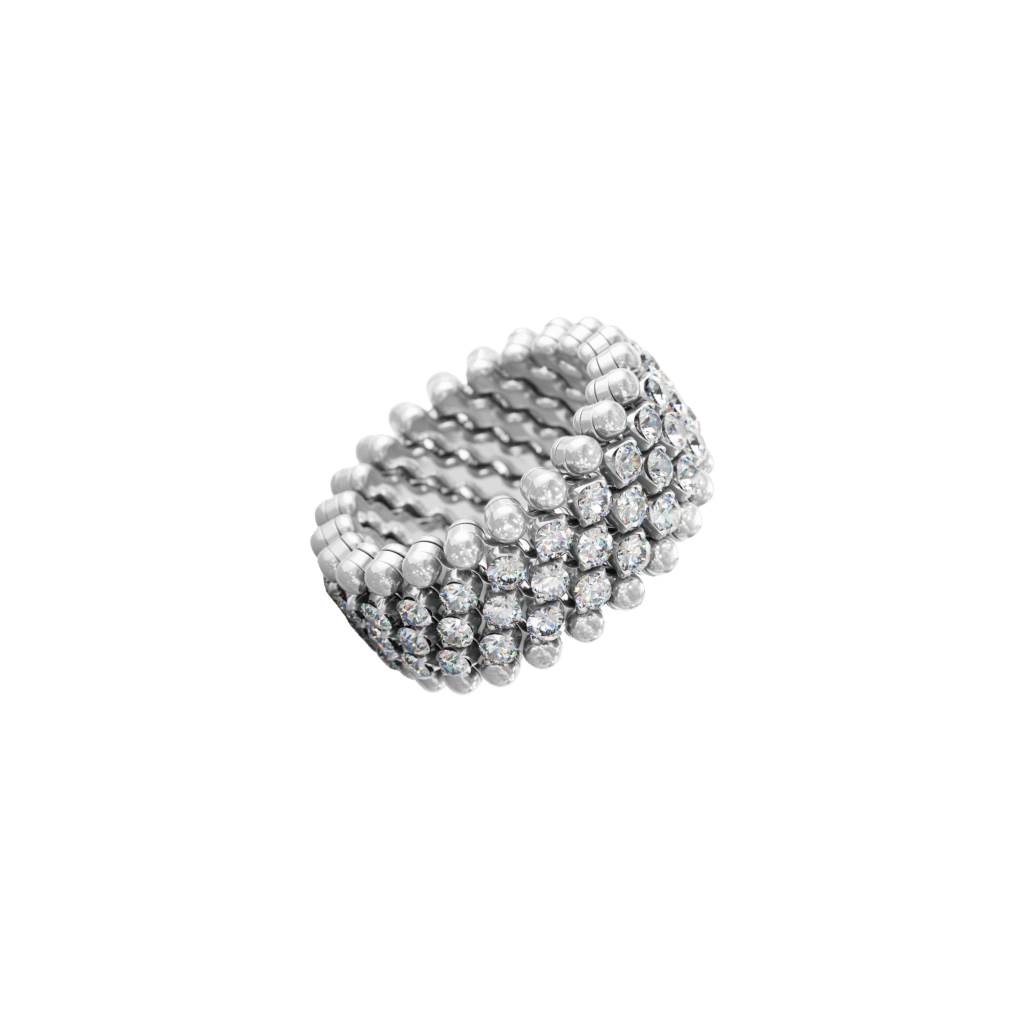 Serafino Consoli Brevetto Classic ring witgoud met diamant - RMS5M2WGWD - #1