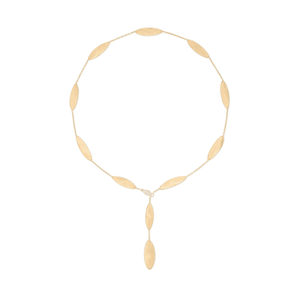 Marco Bicego Lunaria Twist collier geelgoud met diamant - CB2898-B - #1