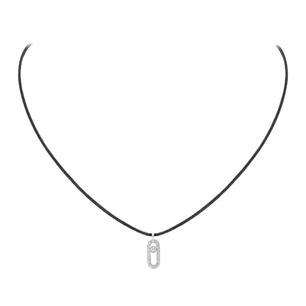 Messika CARE(S) collier witgoud met diamant - 14142-WG - #3