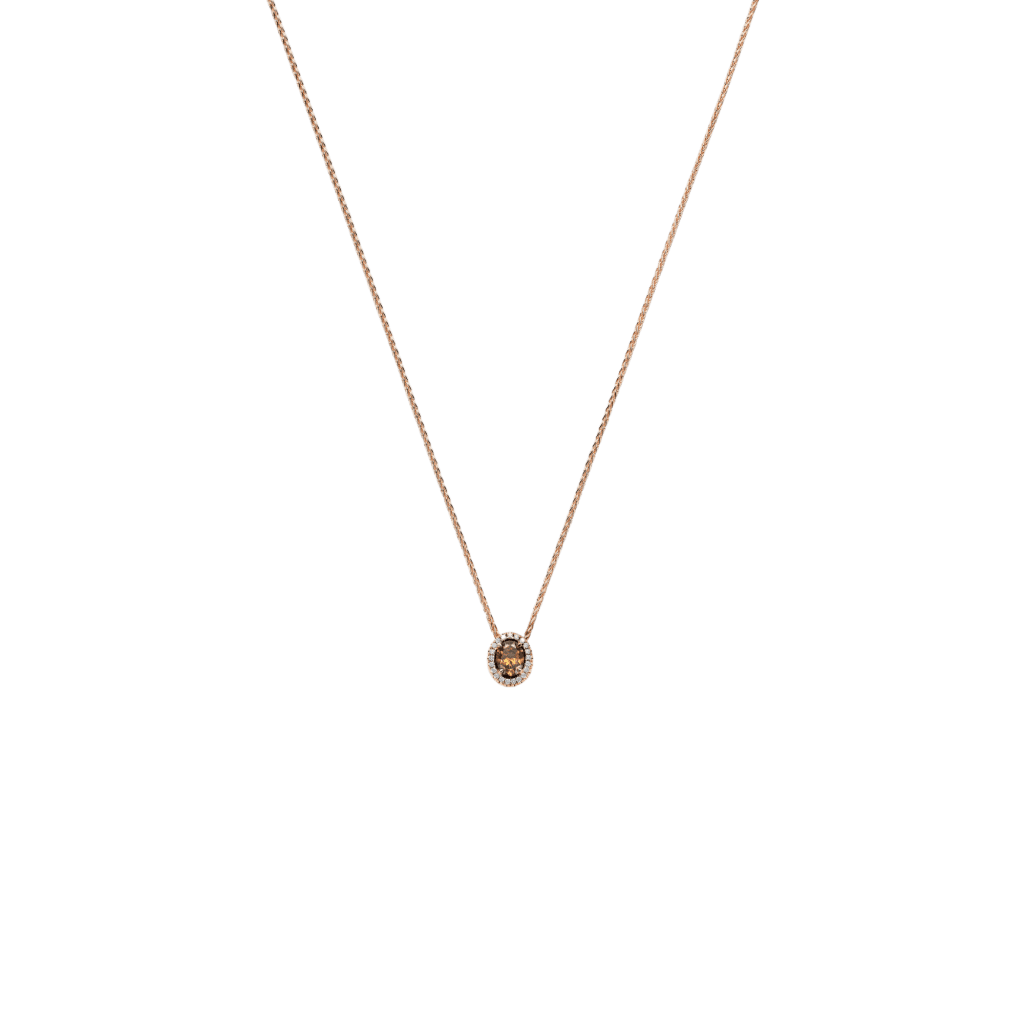 Schaap en Citroen Diamonds collier roodgoud met diamant - #1