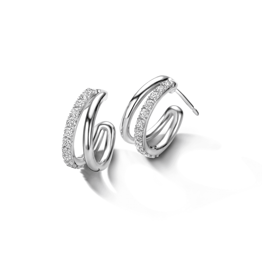 Schaap en Citroen Diamonds oorsieraad witgoud met diamant - #2