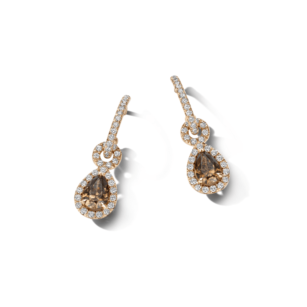 Schaap en Citroen Diamonds oorsieraad roodgoud met diamant - #5