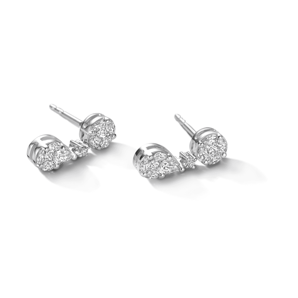Schaap en Citroen Diamonds oorsieraad witgoud met diamant - #2