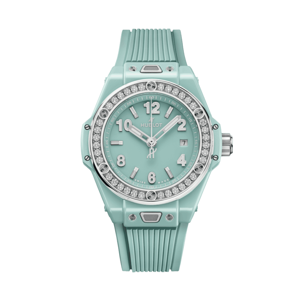 Hublot Big Bang One Click Mint Green Ceramic Diamonds 33mm - 485.GS.5271.RX.1204 - #1