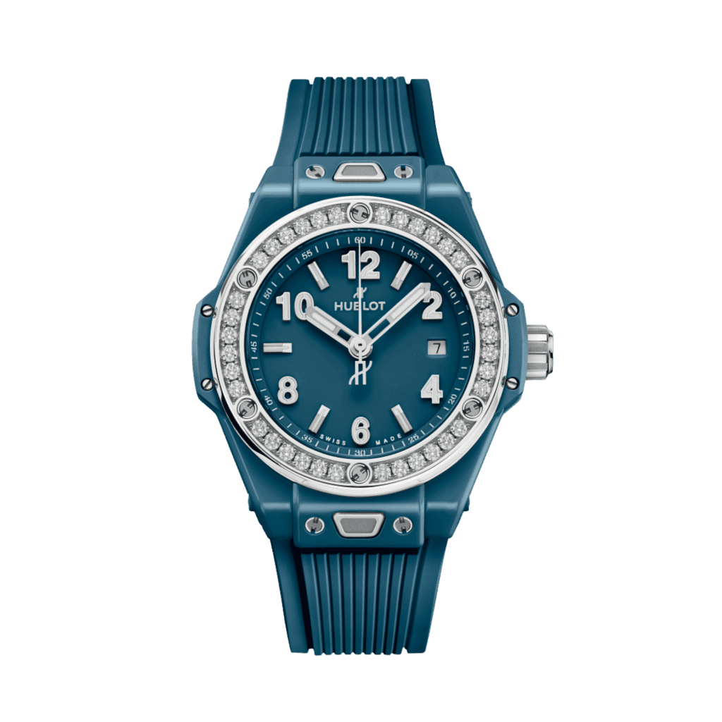 Hublot Big Bang One Click Petrol Blue Ceramic Diamonds 33mm - 485.ES.5171.RX.1204 - #1