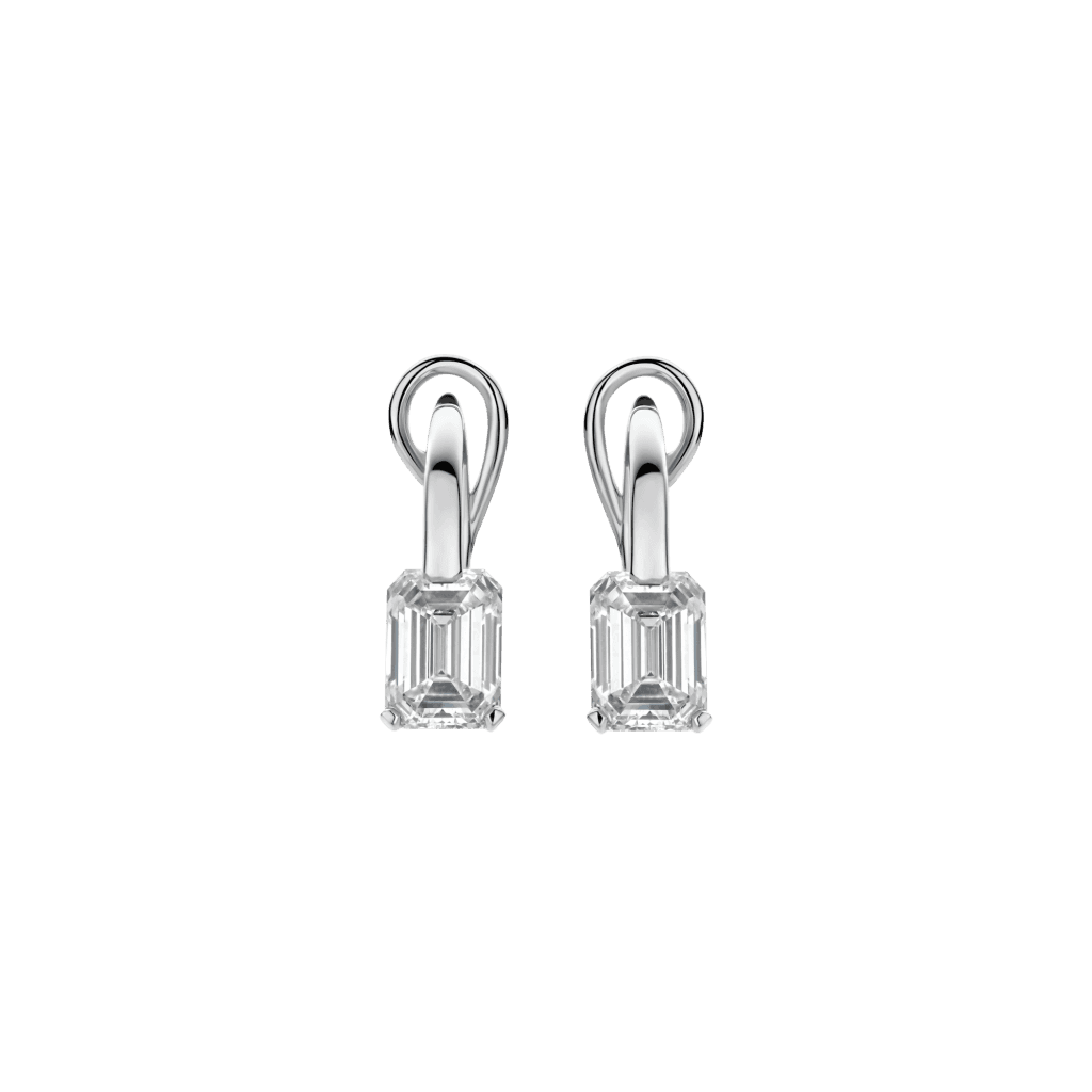 Schaap en Citroen Diamonds oorsieraad witgoud met diamant - #1