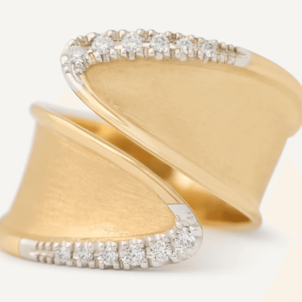 Marco Bicego Lunaria Twist ring geelgoud met diamant - AB660-B - #3