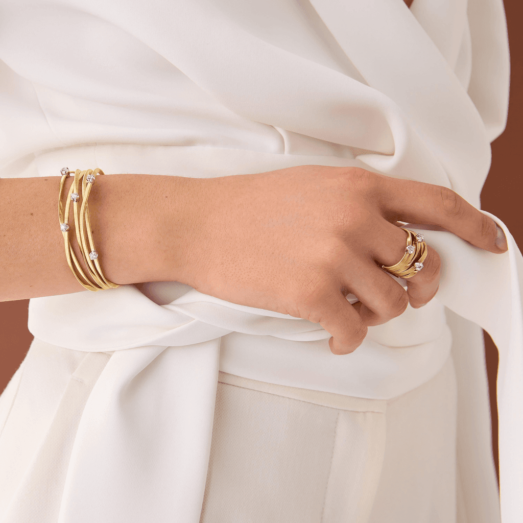 Marco Bicego Marrakech armband geelgoud met diamant - BG852-B8 - #2