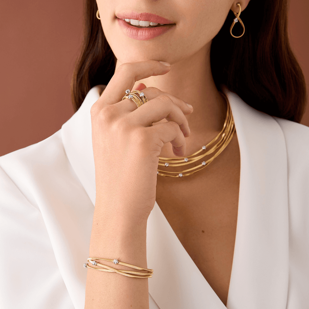 Marco Bicego Marrakech armband geelgoud met diamant - BG848-B8 - #4