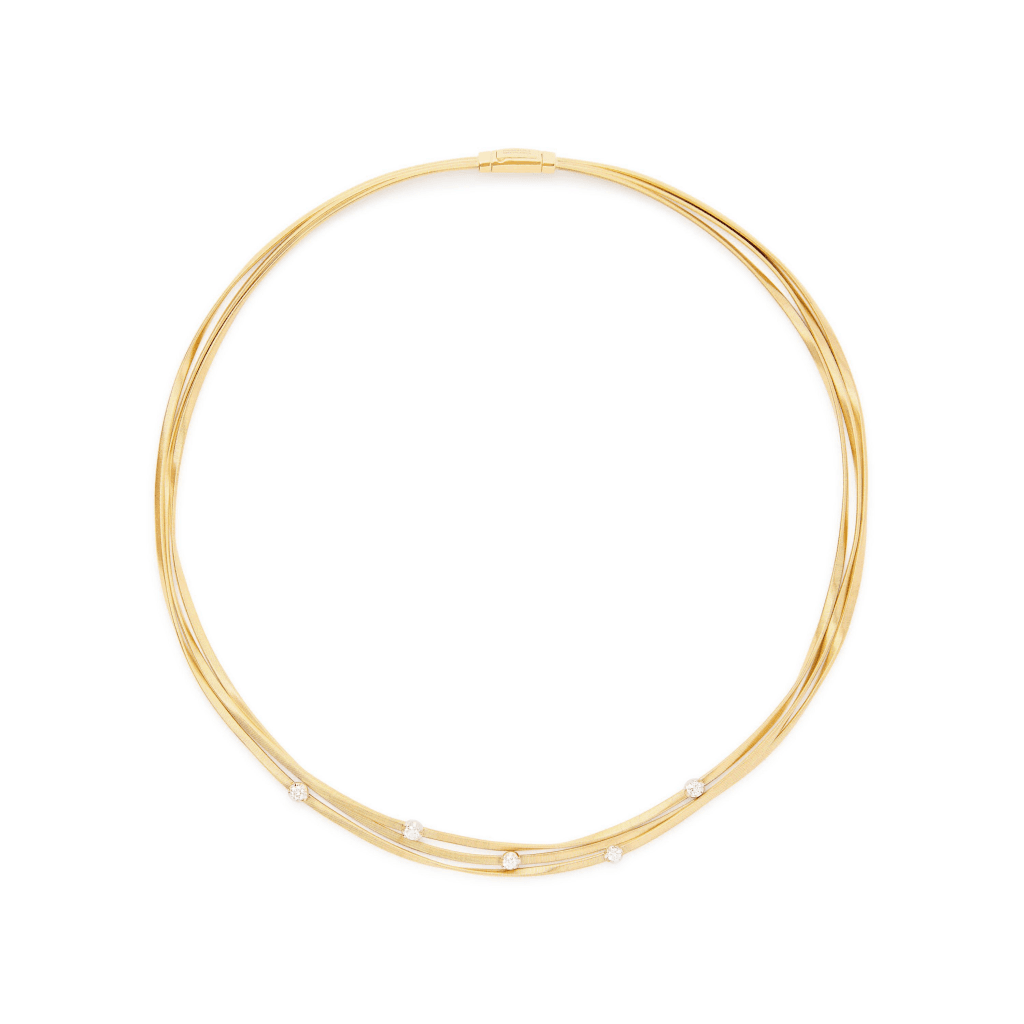 Marco Bicego Marrakech collier geelgoud met diamant - CG848-B8 - #1