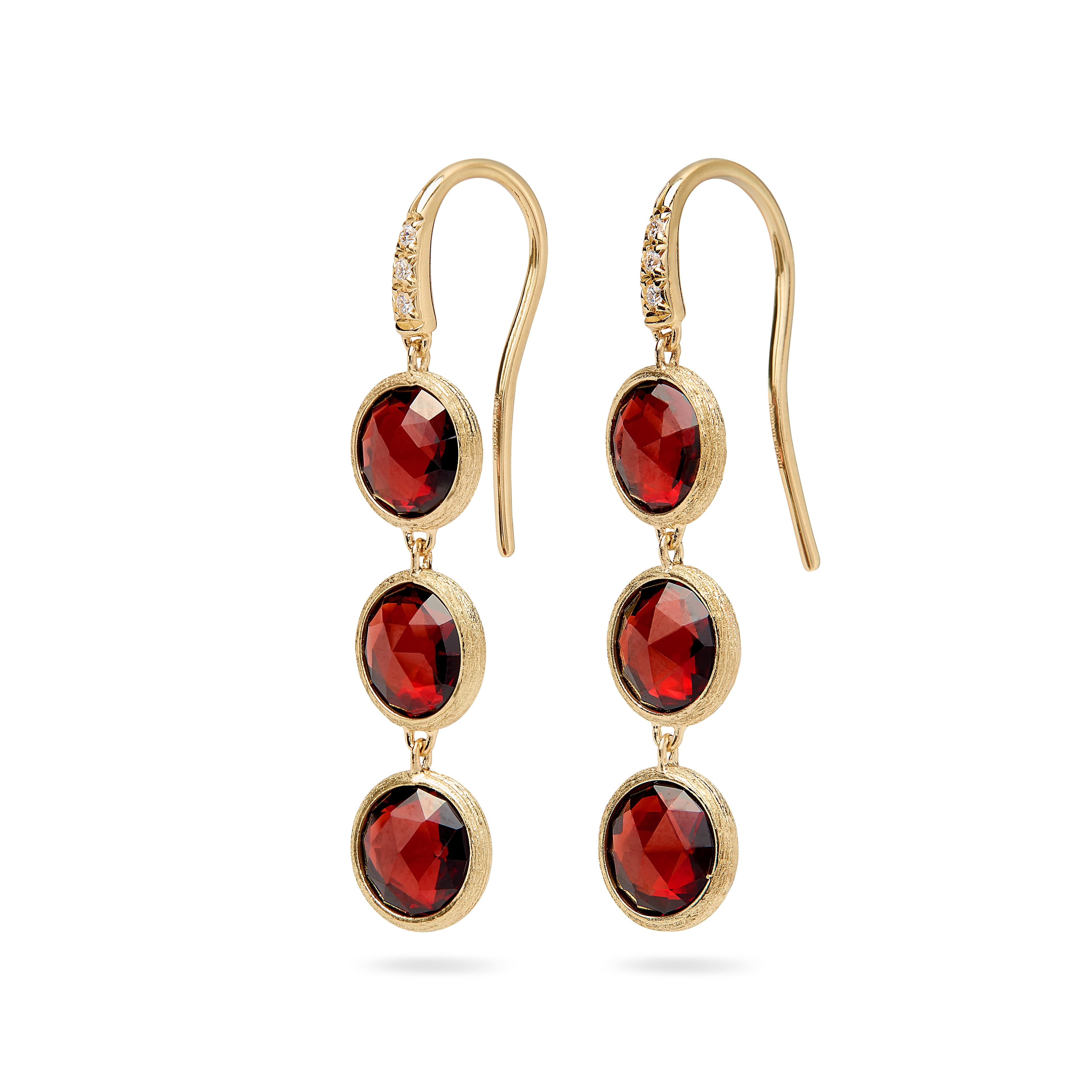 Marco Bicego Jaipur Color oorsieraad geelgoud met diamant - OB1965-AB-RG01 - #1