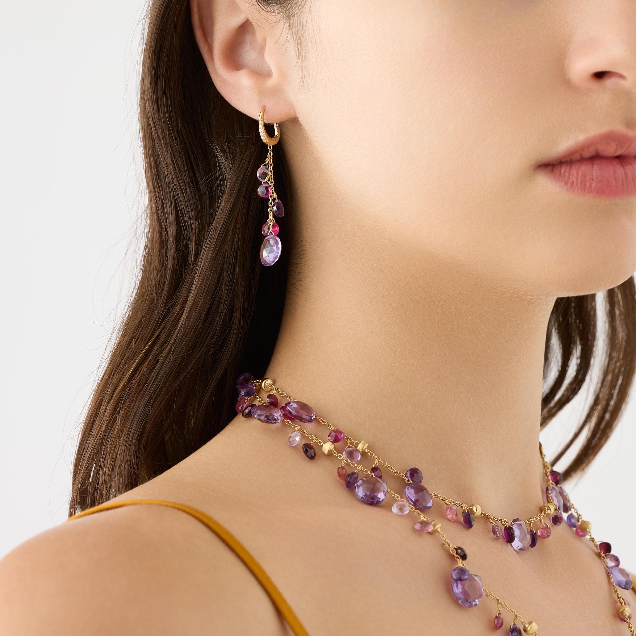 Marco Bicego Paradise oorsieraad geelgoud met diamant - OB1743-MB-MIX331 - #2