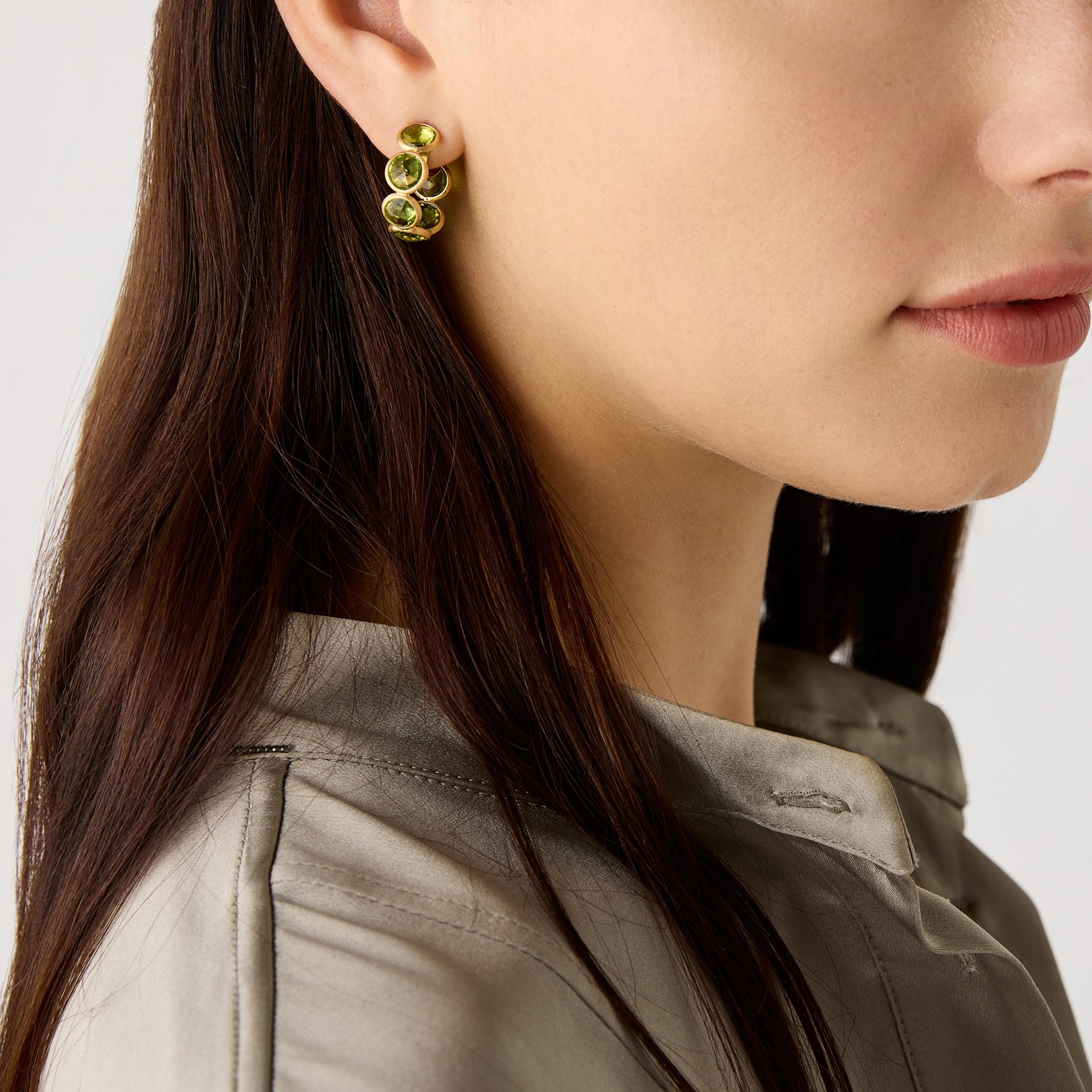 Marco Bicego Jaipur Color oorsieraad geelgoud met peridoot - OB1974-PR01 - #2