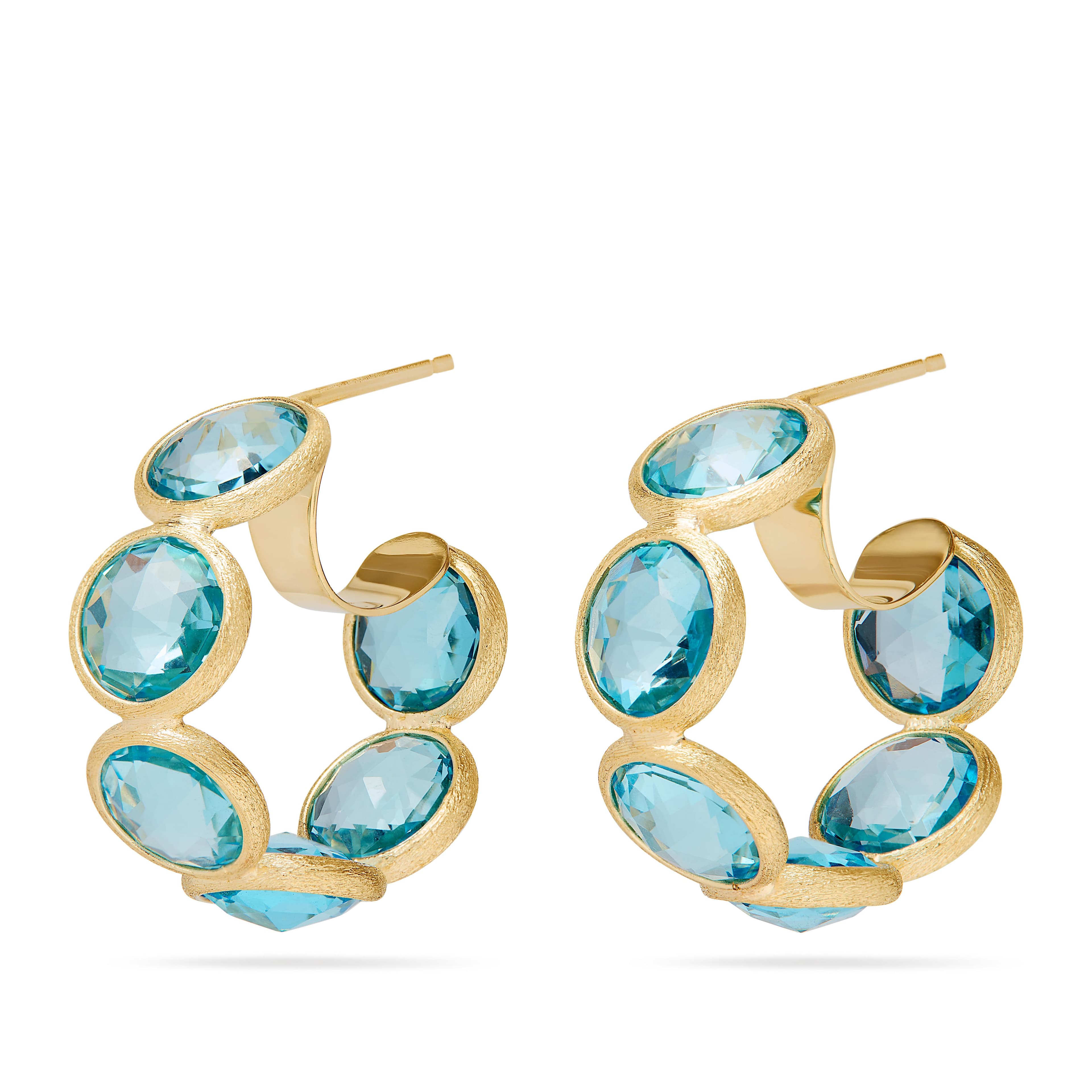 Marco Bicego Jaipur Color oorsieraad geelgoud met topaas - OB1974-TP01 - #1