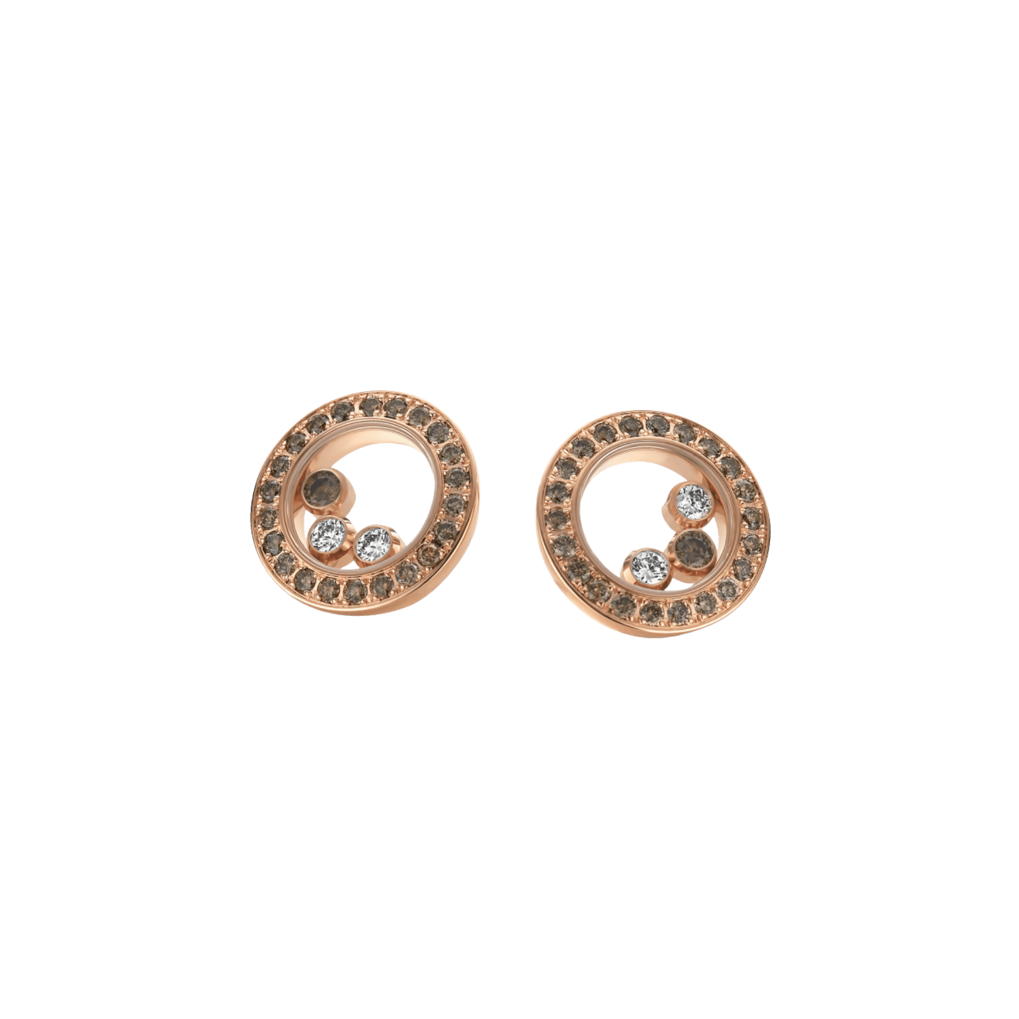 Chopard Happy Diamonds Happy Together oorsieraad roodgoud met diamant - 83A018-5501 - #1