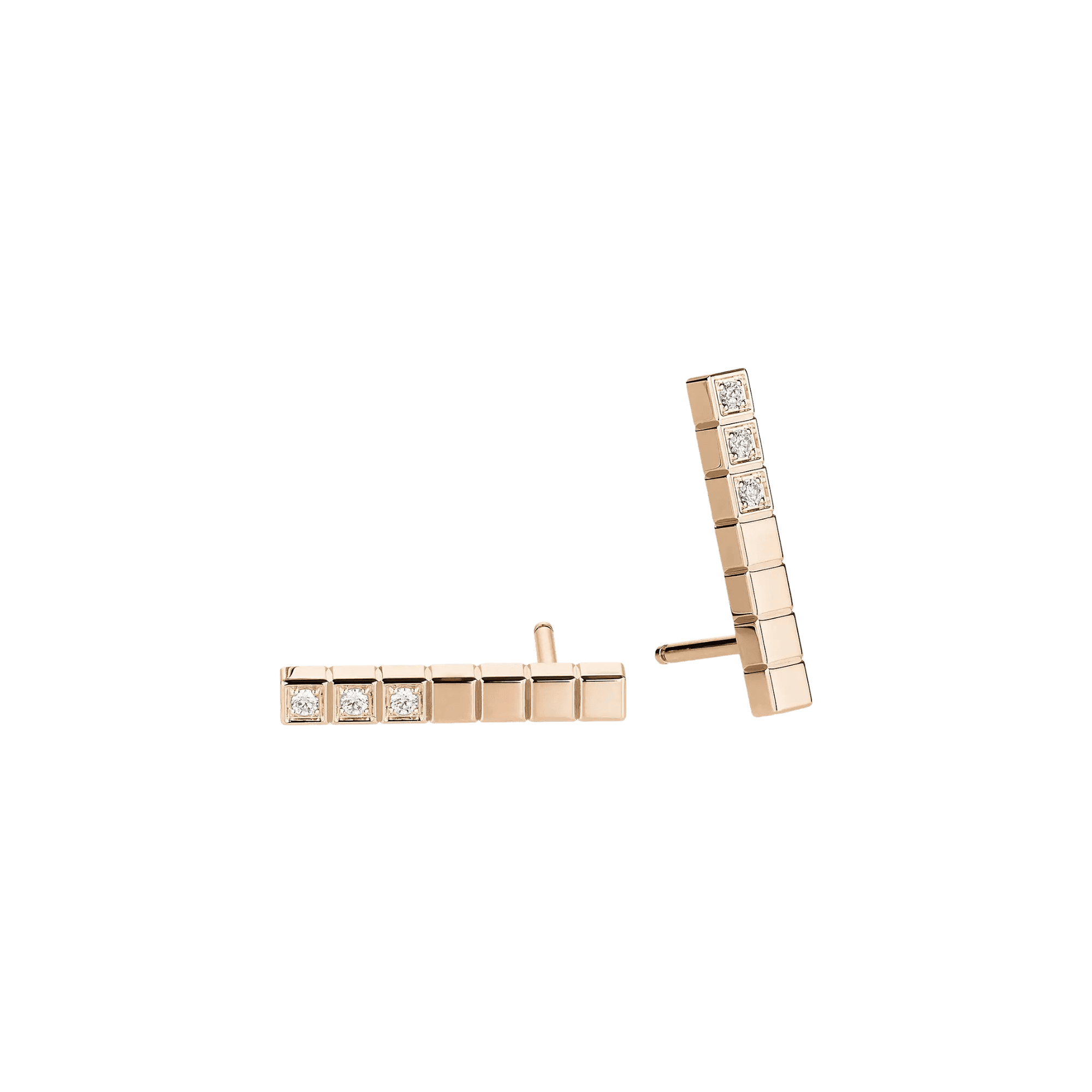 Chopard Ice Cube Mini oorsieraad roodgoud met diamant - 837702-5002 - #5