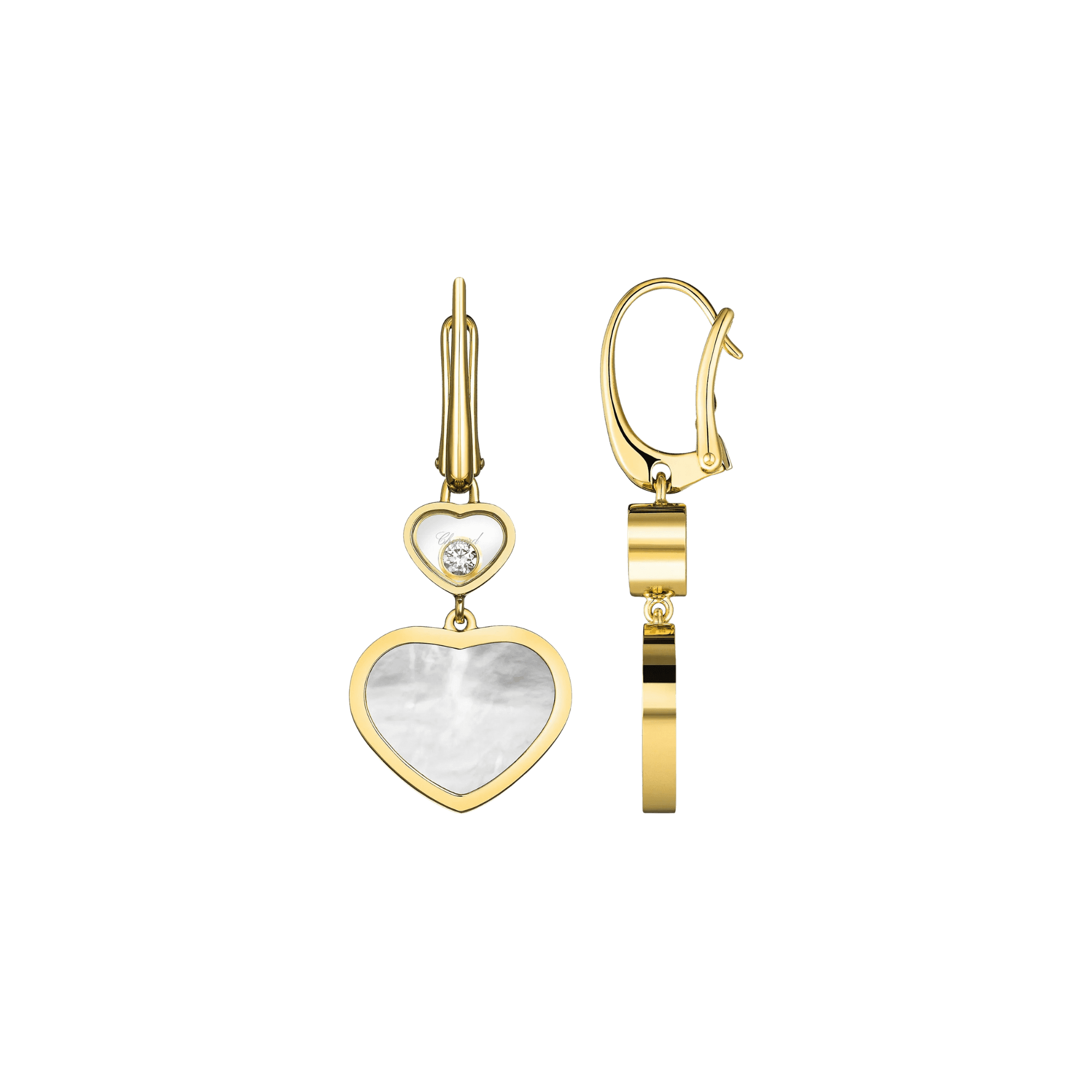 Chopard Happy Diamonds Happy Hearts oorsieraad geelgoud met diamant - 837482-0310 - #2