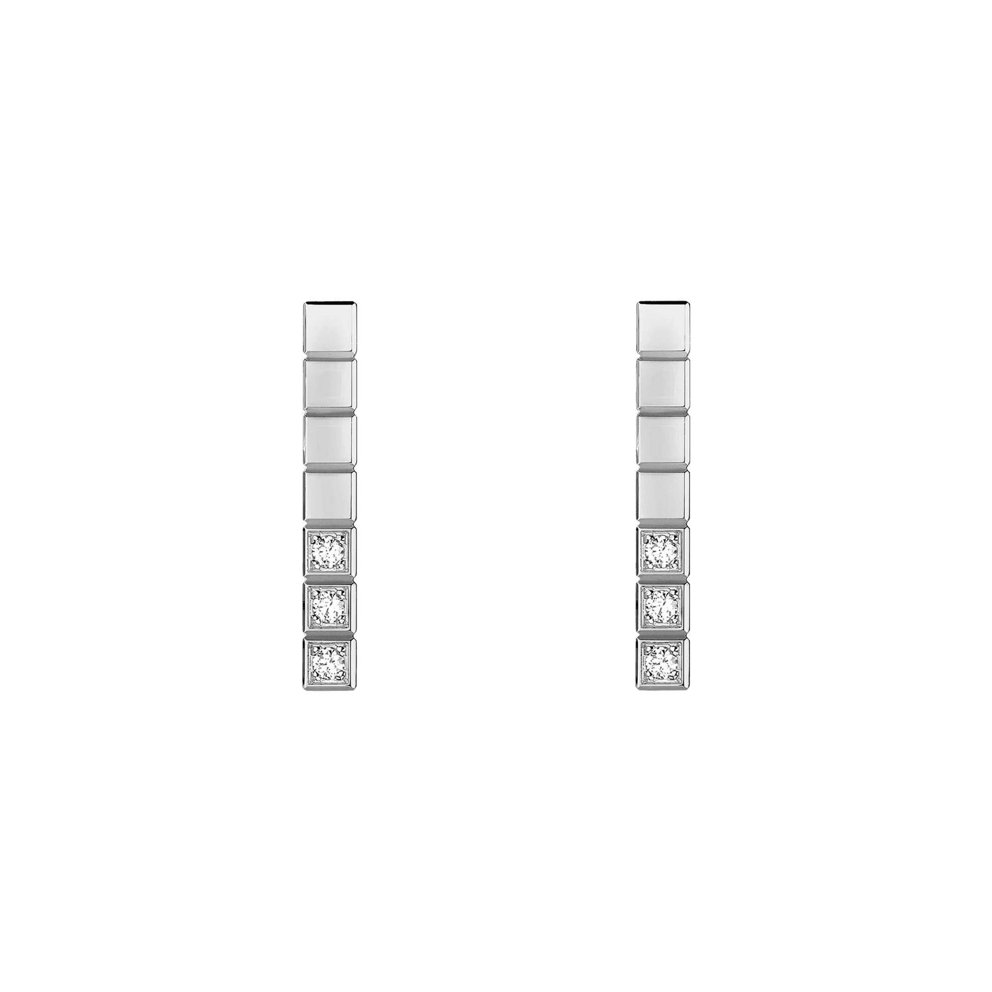Chopard Ice Cube Mini oorsieraad witgoud met diamant - 837702-1002 - #1