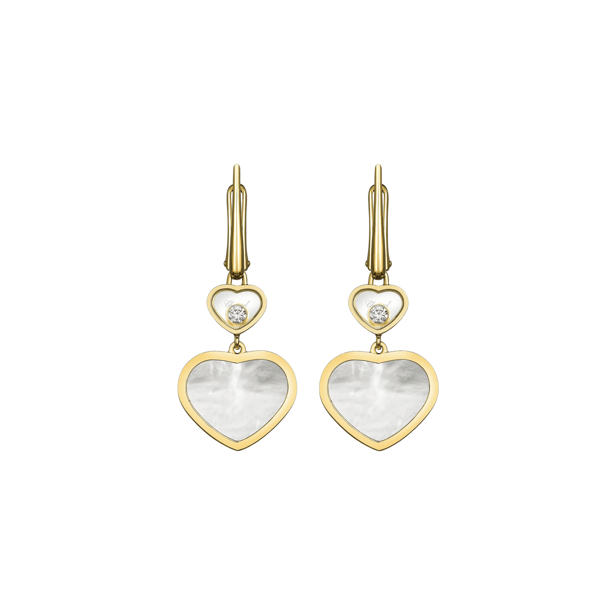 Chopard Happy Diamonds Happy Hearts oorsieraad geelgoud met diamant - 837482-0310 - #3