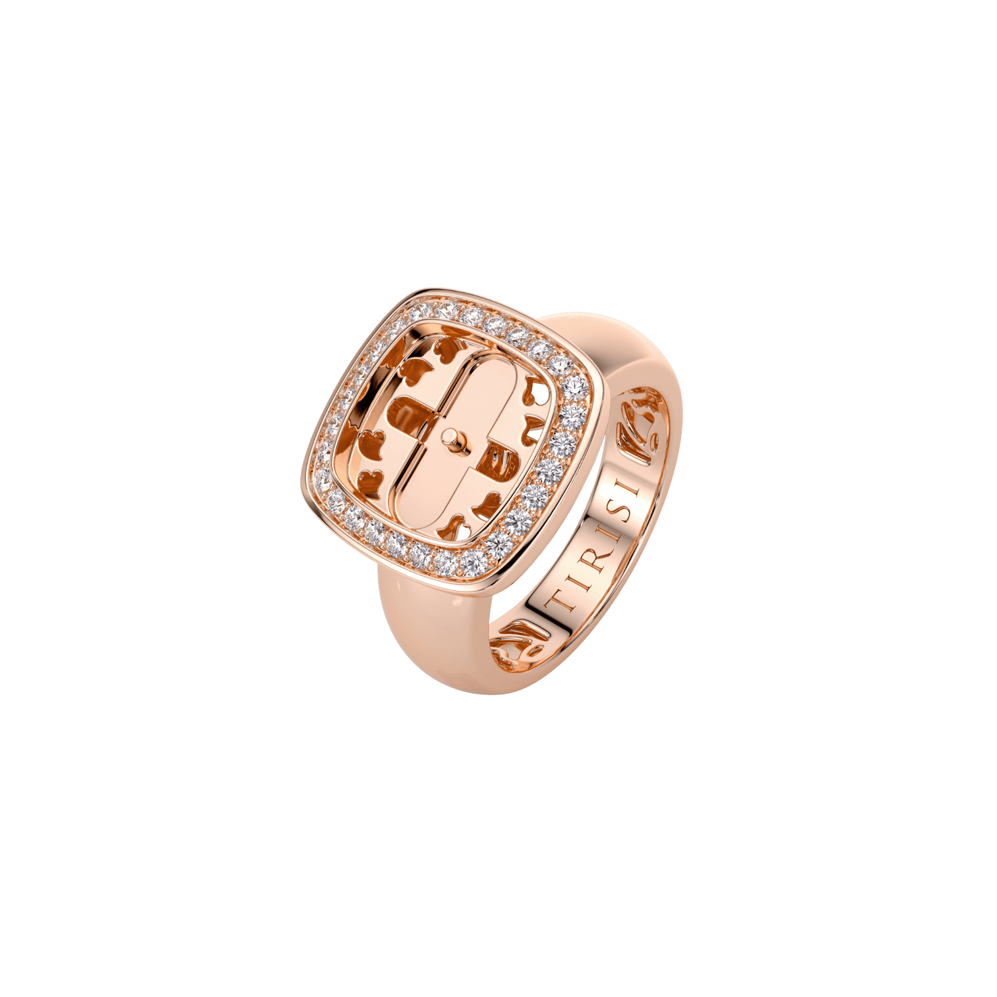 Tirisi Jewelry Milano Twist ring roodgoud - TR9817DP - #1
