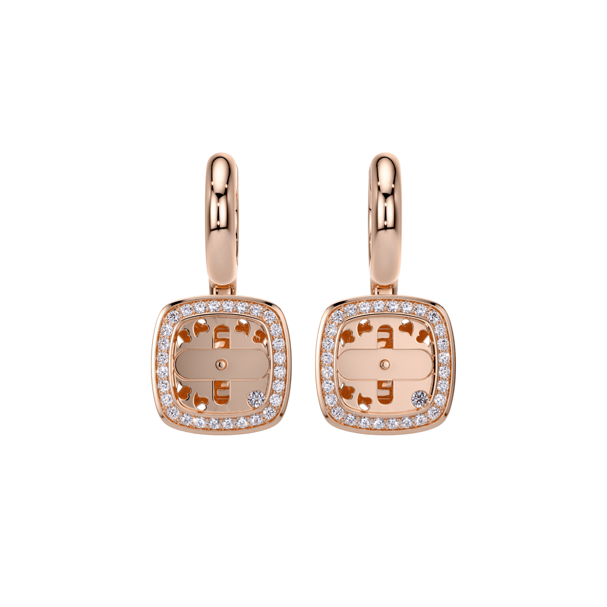 Tirisi Jewelry Milano Twist oorsieraad roodgoud - TE9347DP - #1