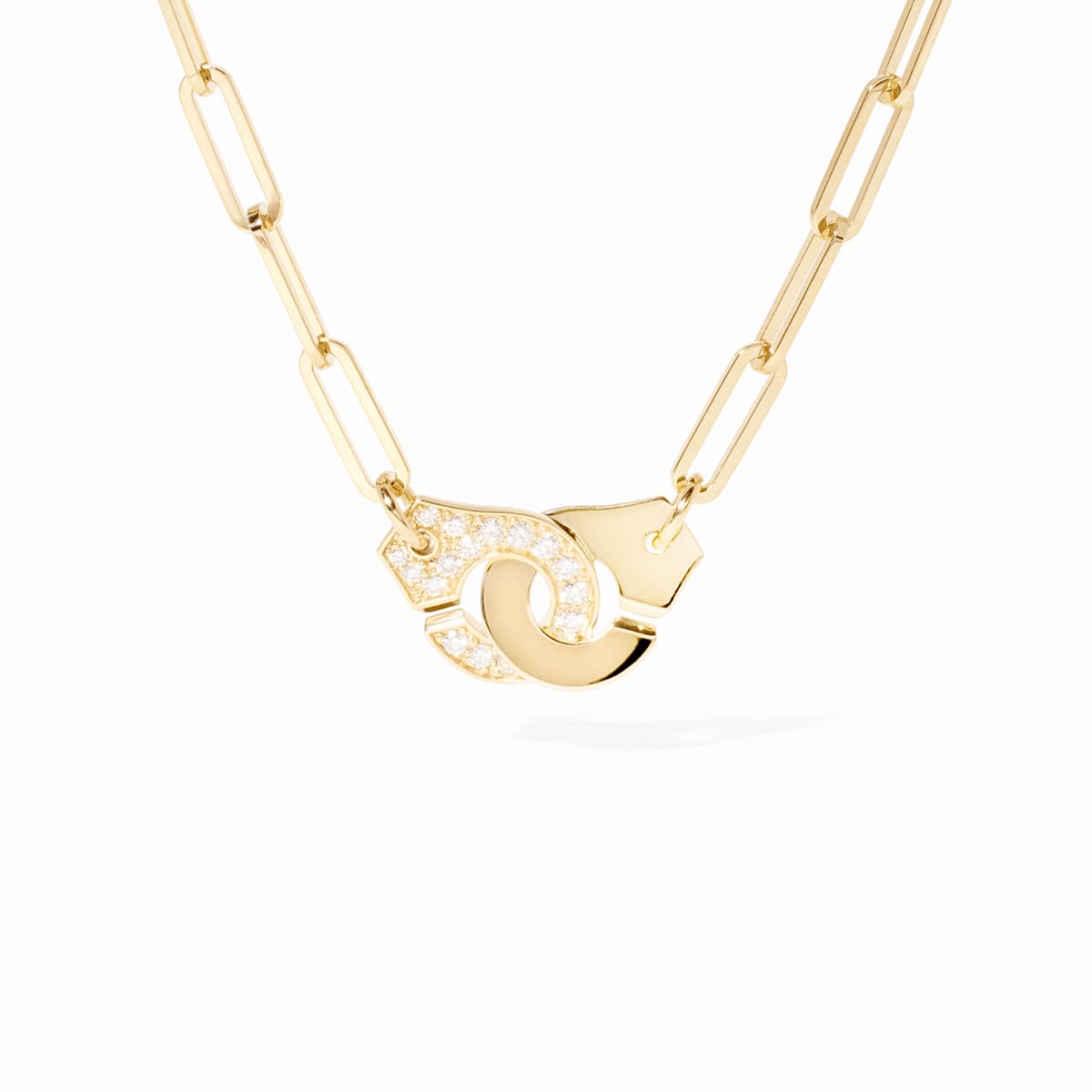 dinh van Menottes dinh van collier geelgoud met diamant - 652211 - #1