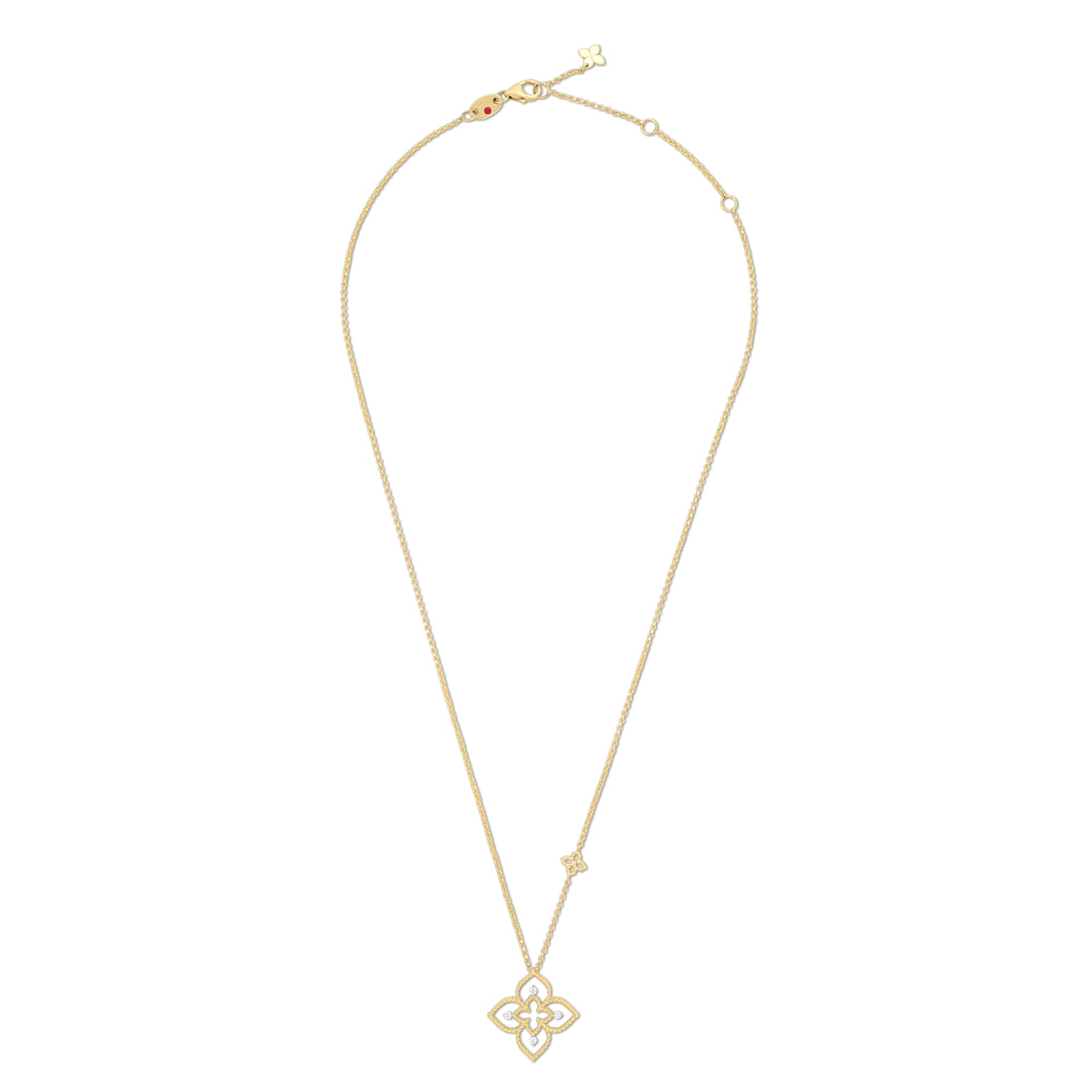 Roberto Coin Desert Flower collier geelgoud met diamant - ADR777CL3821 - #2