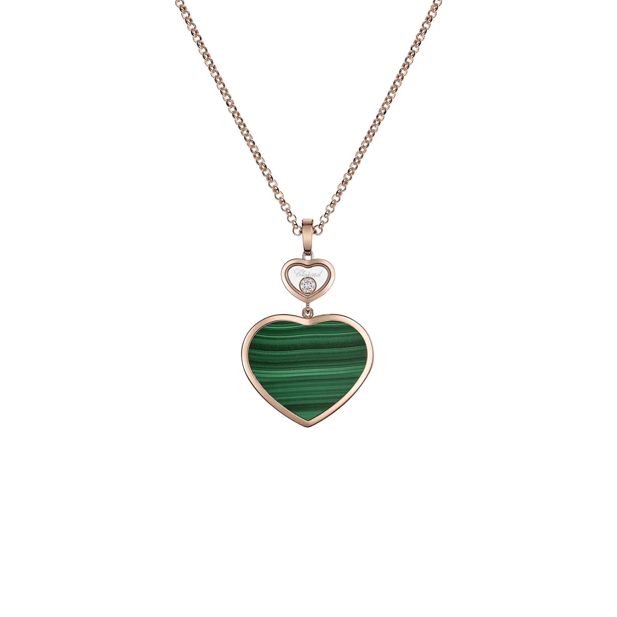 Chopard Happy Diamonds Happy Hearts collier roodgoud met diamant - 79A075-5151 - #1