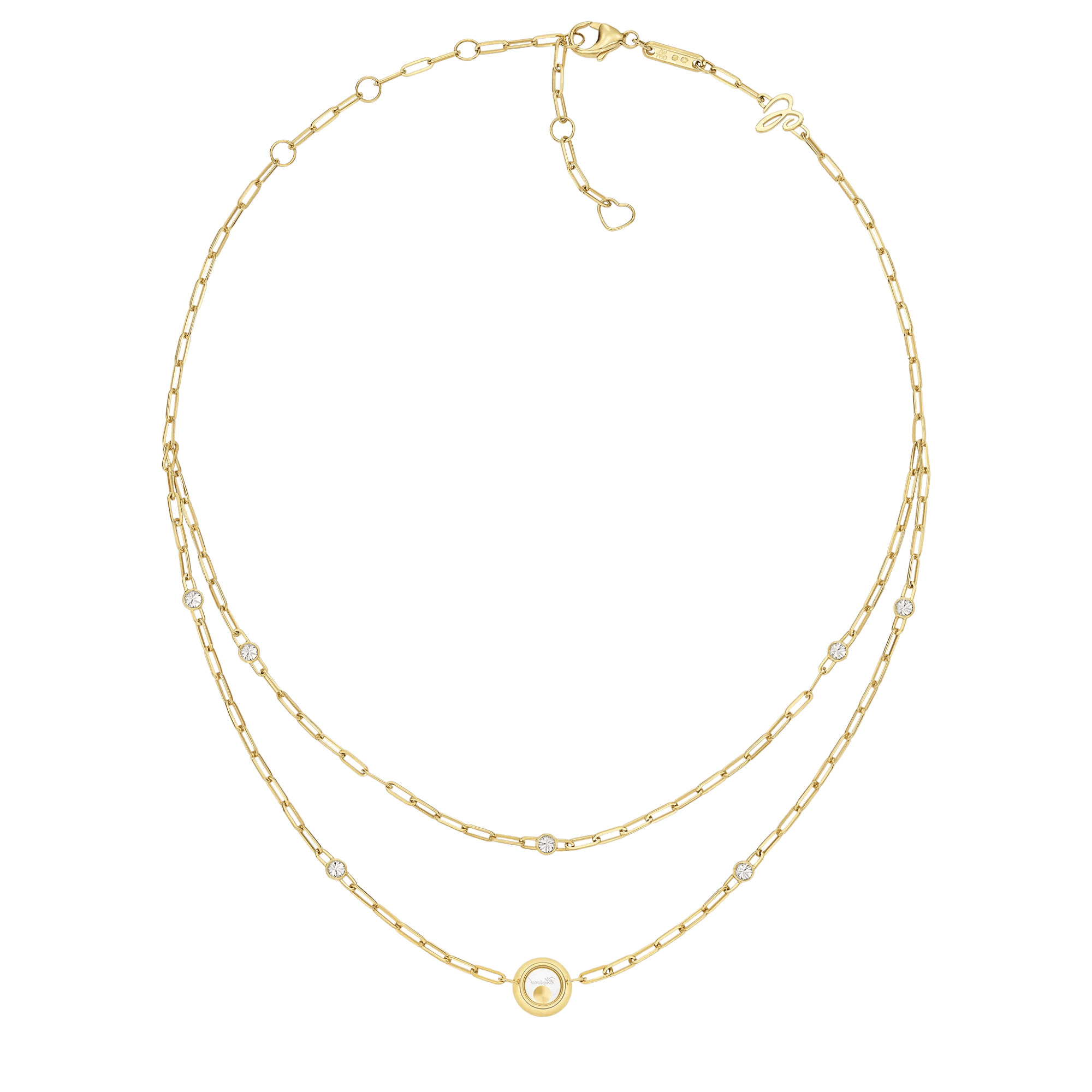 Chopard Happy Diamonds Icons Round collier geelgoud met diamant - 81A017-0020 - #3