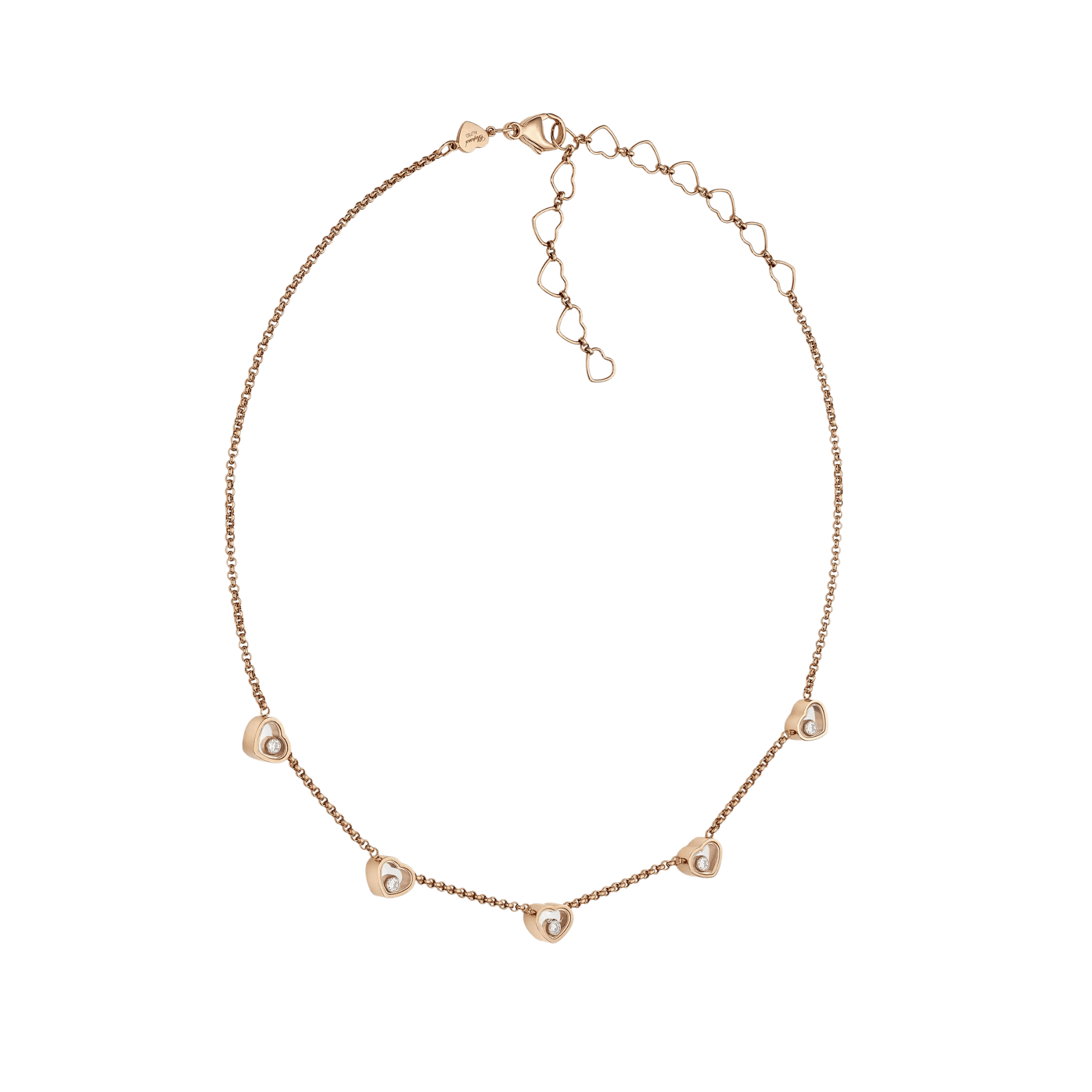 Chopard Happy Diamonds Happy Hearts collier roodgoud met diamant - 81A088-5501 - #2