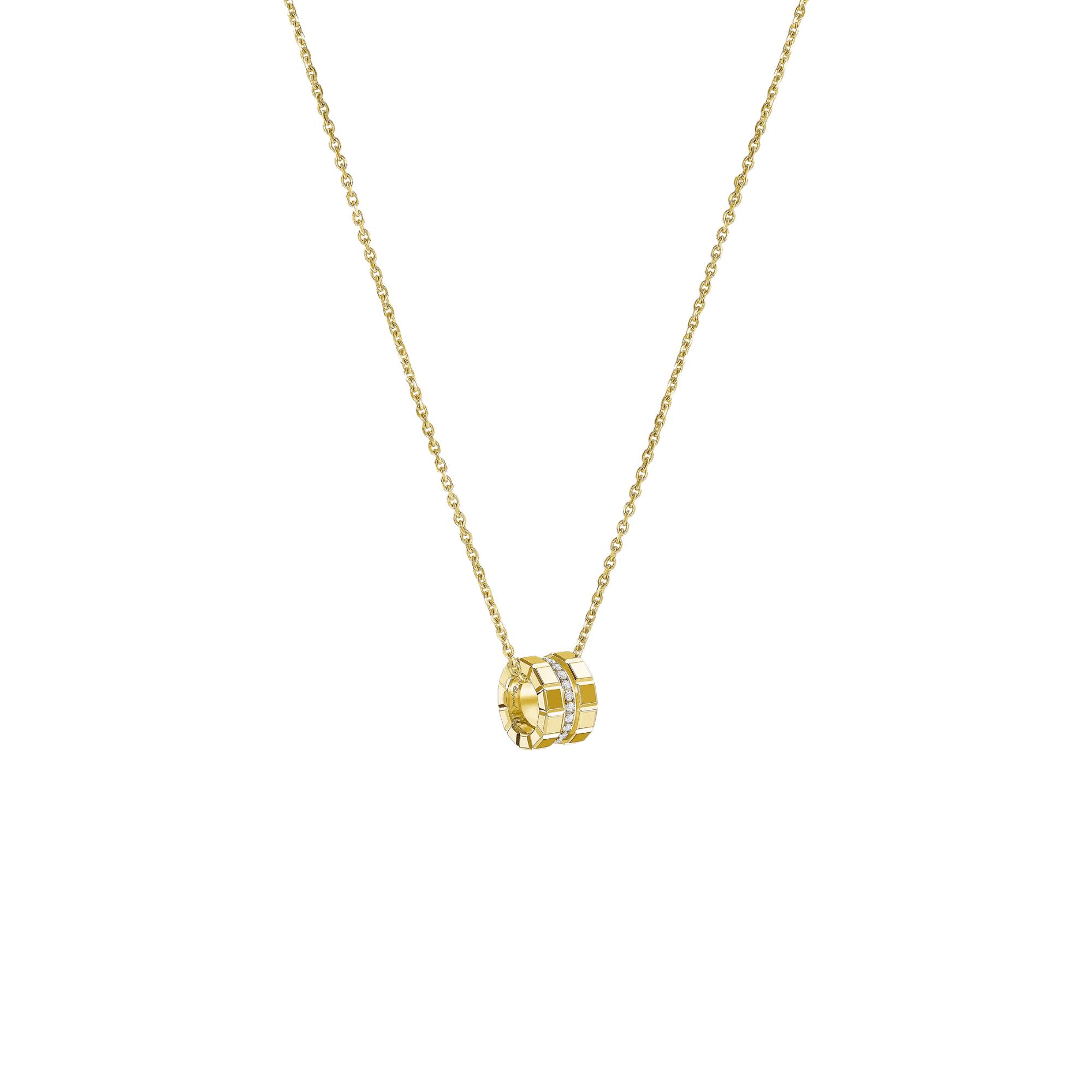Chopard Ice Cube Mini collier geelgoud met diamant - 797005-0003 - #2