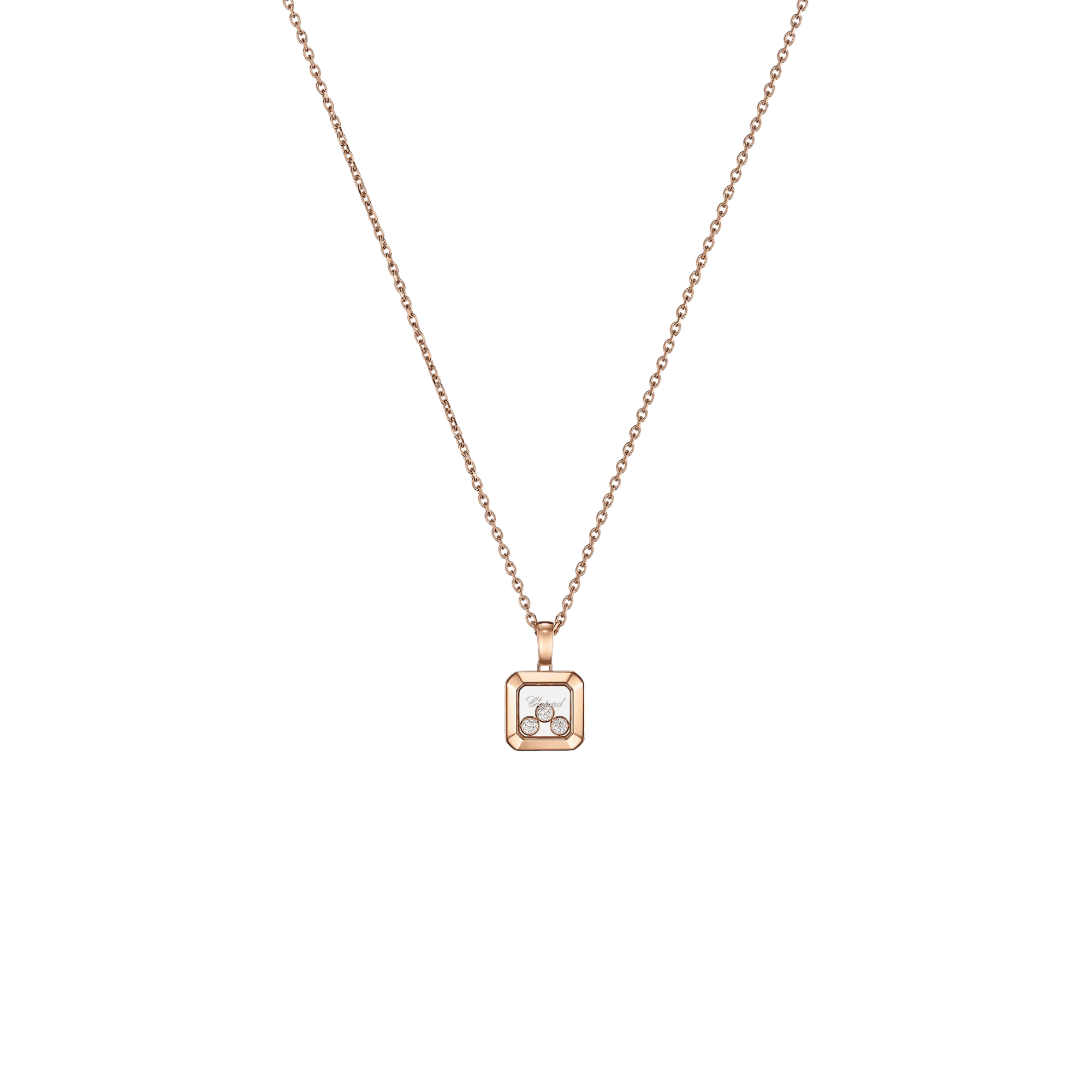 Chopard Happy Diamonds Icons Square collier roodgoud met diamant - 79A115-5001 - #1