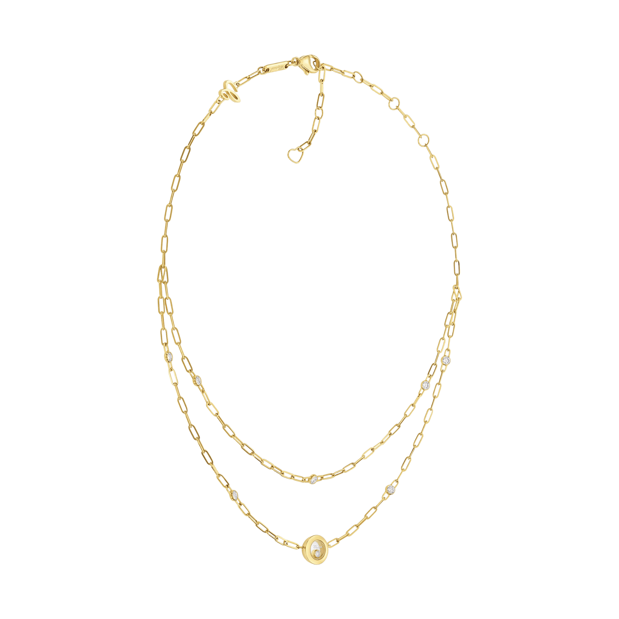 Chopard Happy Diamonds Icons Round collier geelgoud met diamant - 81A017-0020 - #4