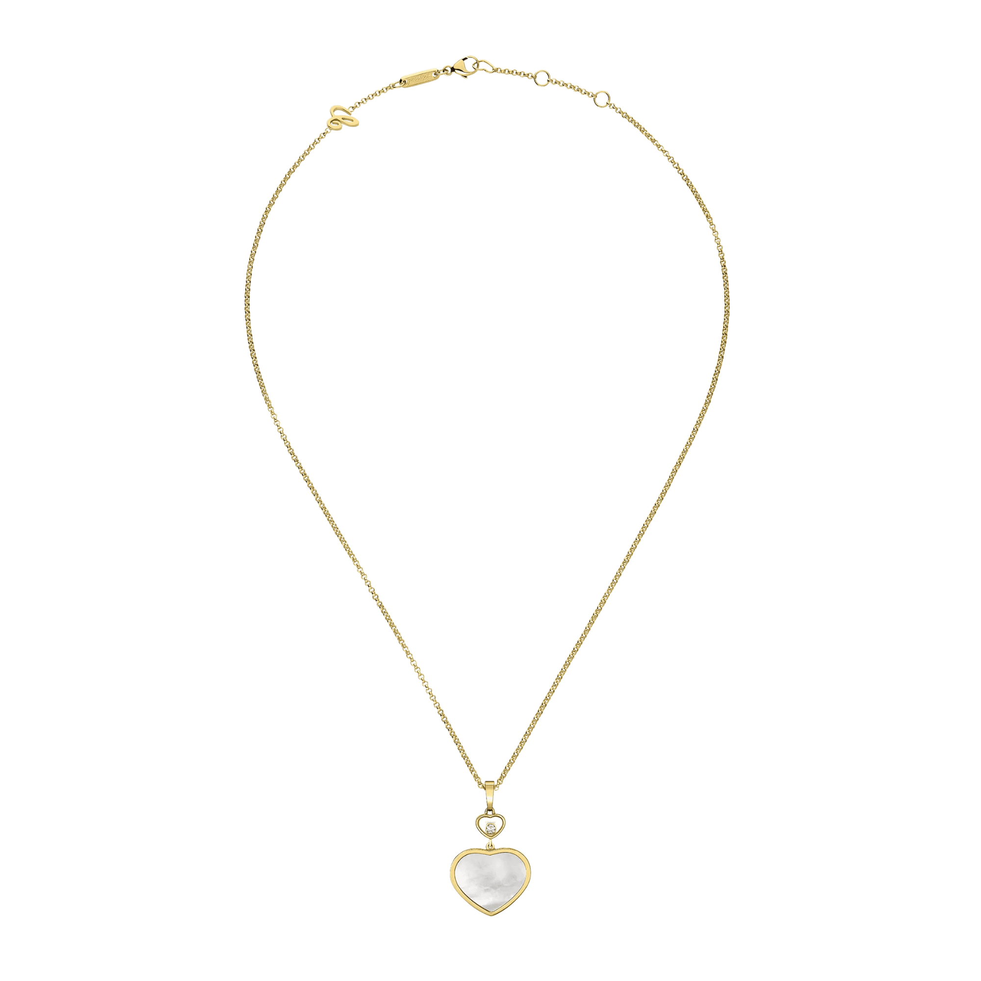 Chopard Happy Diamonds Happy Hearts collier geelgoud met diamant - 797482-0301 - #4