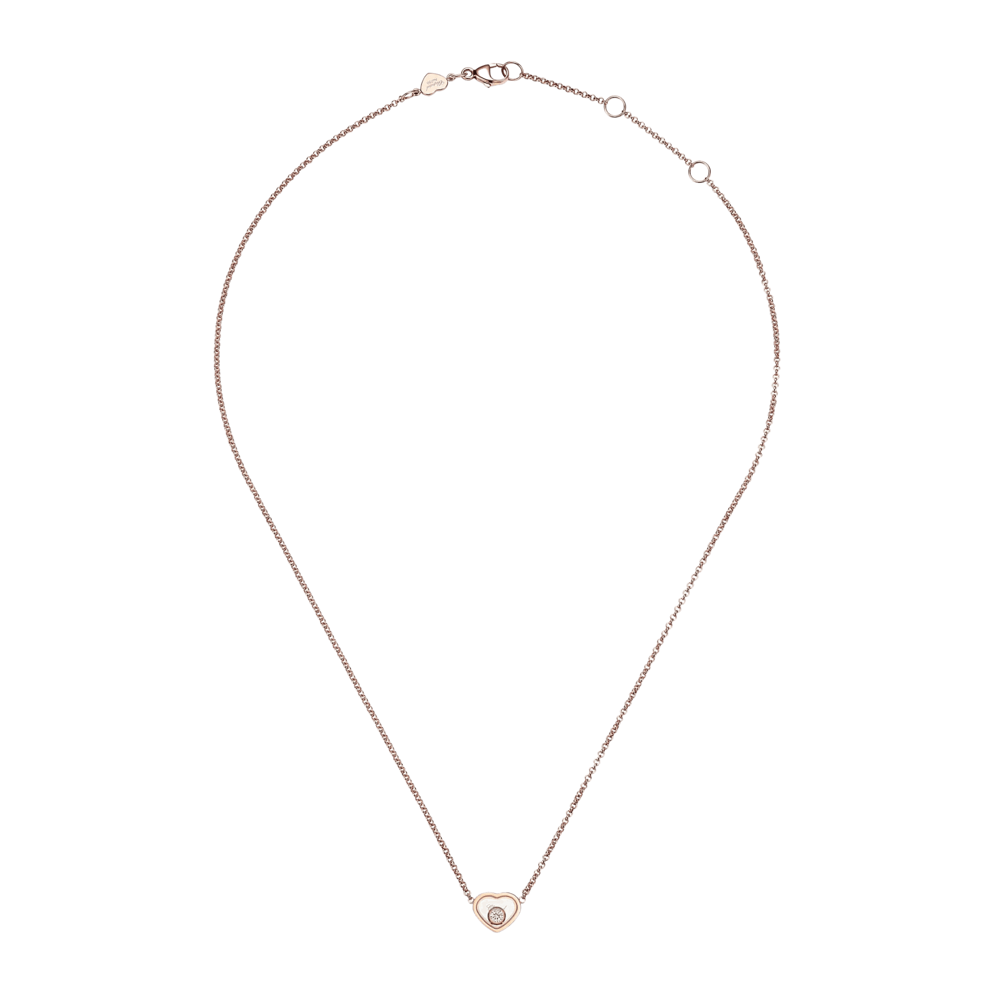 Chopard Happy Diamonds Happy Hearts collier roodgoud met diamant - 81A086-5001 - #5