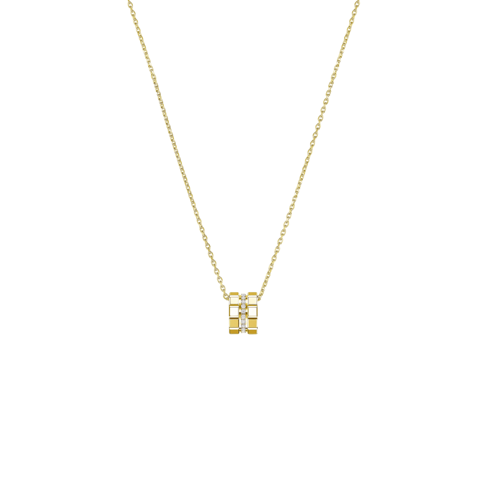 Chopard Ice Cube Mini collier geelgoud met diamant - 797005-0003 - #3