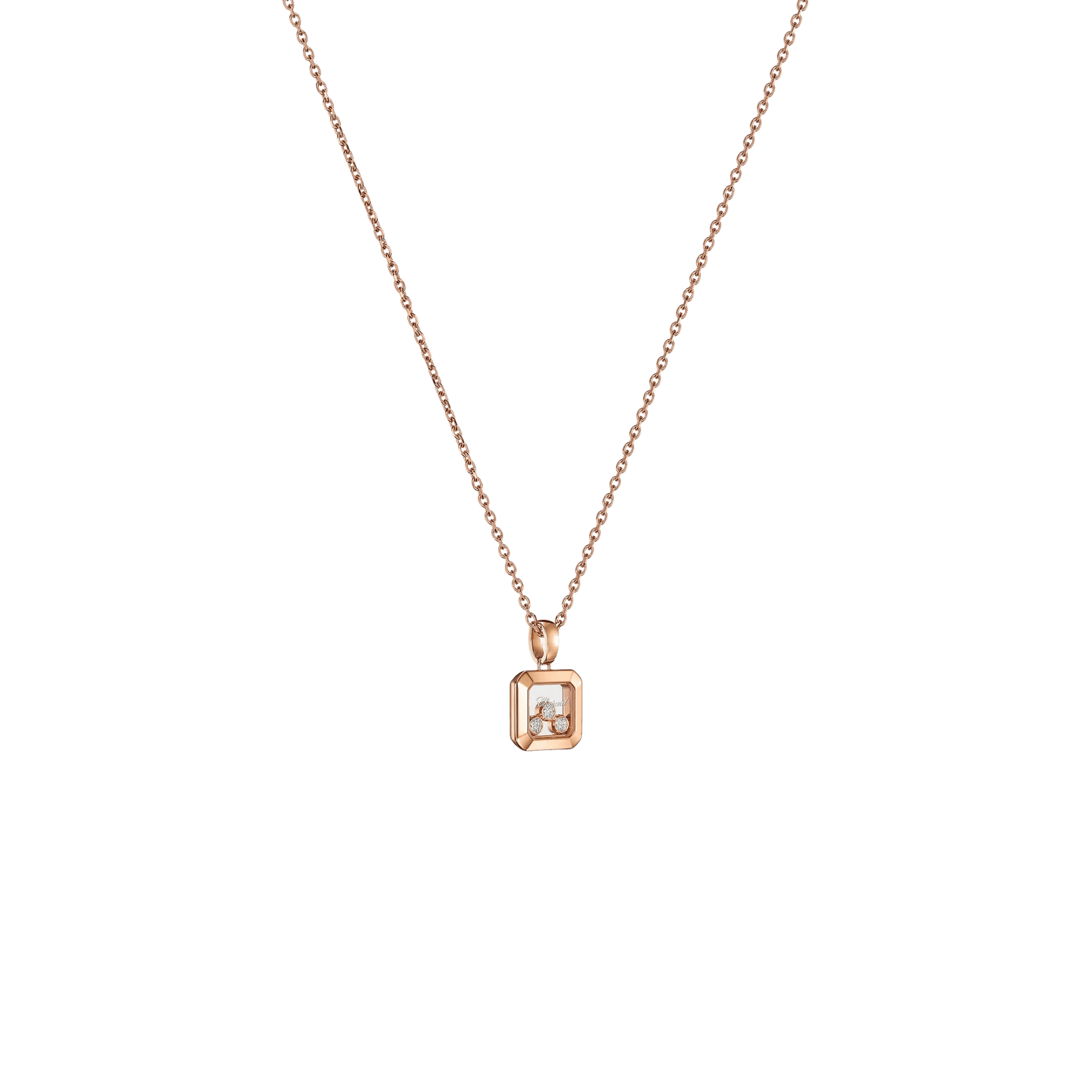 Chopard Happy Diamonds Icons Square collier roodgoud met diamant - 79A115-5001 - #2