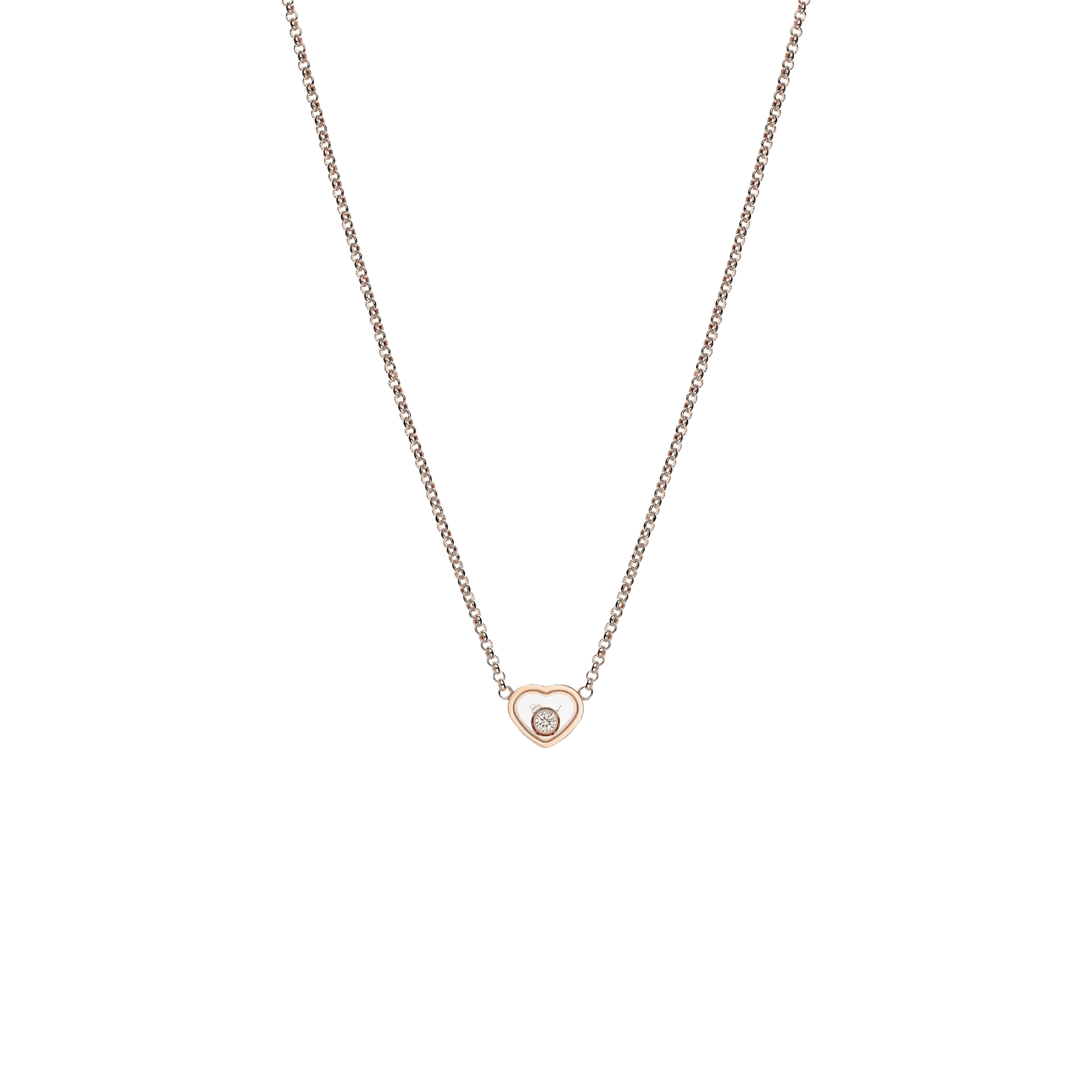 Chopard Happy Diamonds Happy Hearts collier roodgoud met diamant - 81A086-5001 - #1