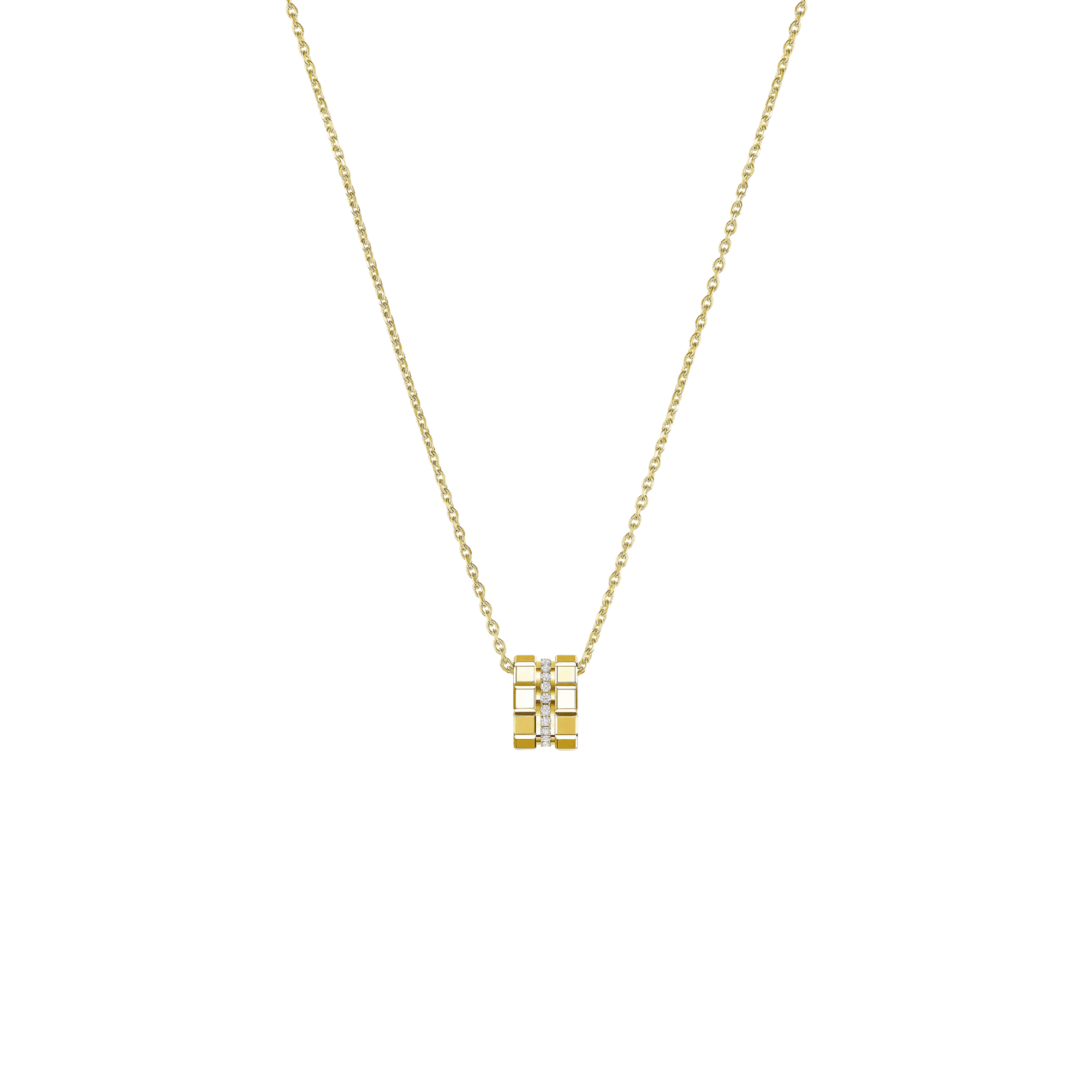 Chopard Ice Cube Mini collier geelgoud met diamant - 797005-0003 - #1