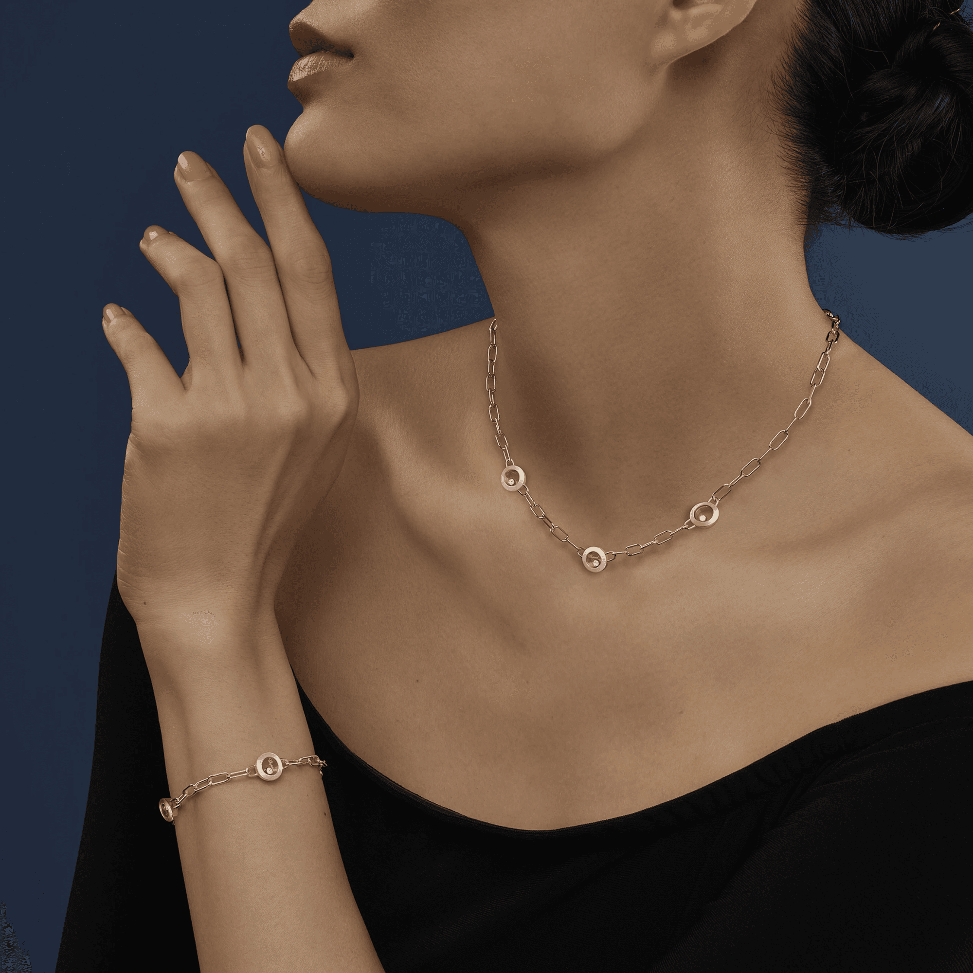Chopard Happy Diamonds Happy Hearts collier roodgoud met diamant - 81A117-5101 - #4