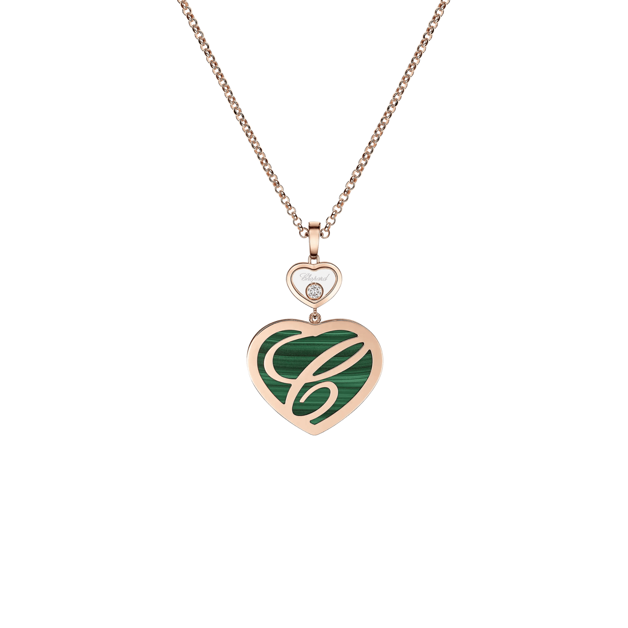 Chopard Happy Diamonds Happy Hearts collier roodgoud met diamant - 79A075-5151 - #4