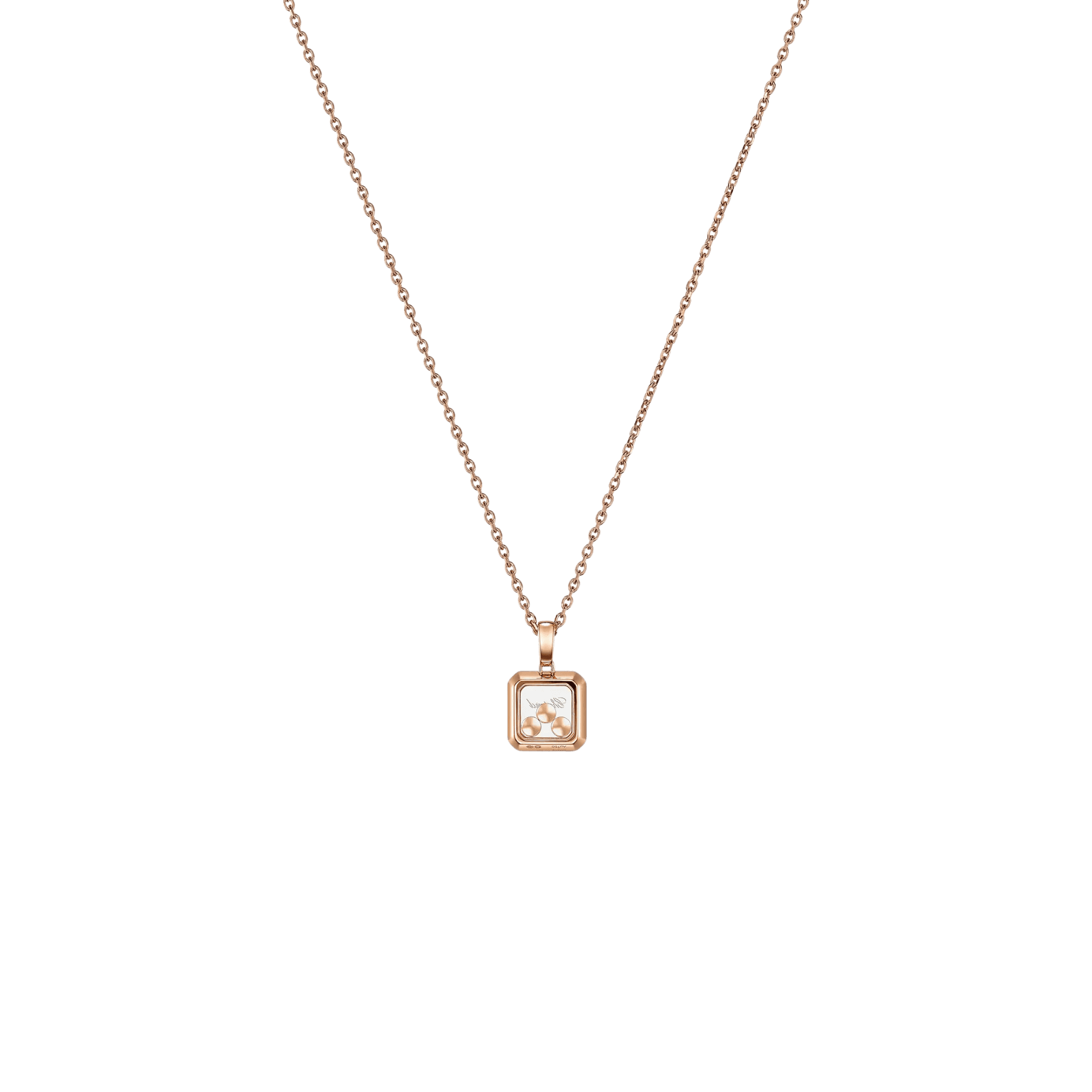 Chopard Happy Diamonds Icons Square collier roodgoud met diamant - 79A115-5001 - #3