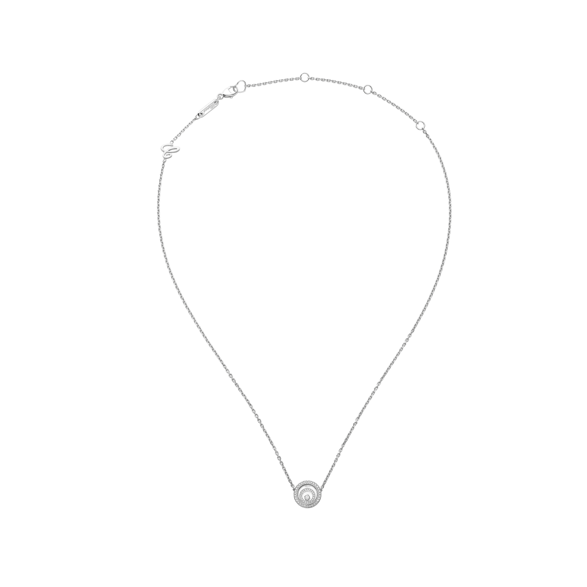 Chopard Happy Diamonds Happy Spirit collier witgoud met diamant - 818230-1001 - #4