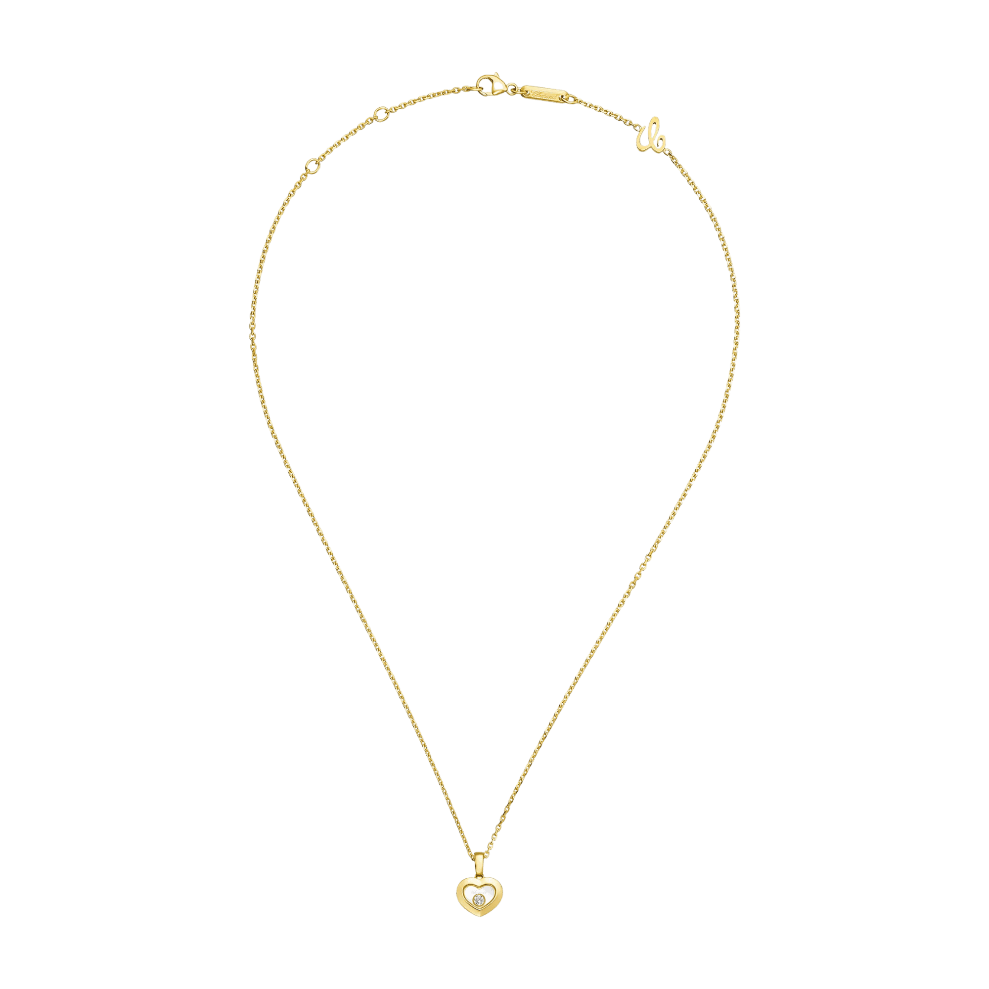 Chopard Happy Diamonds Icons Heart collier geelgoud met diamant - 79A054-0001 - #4