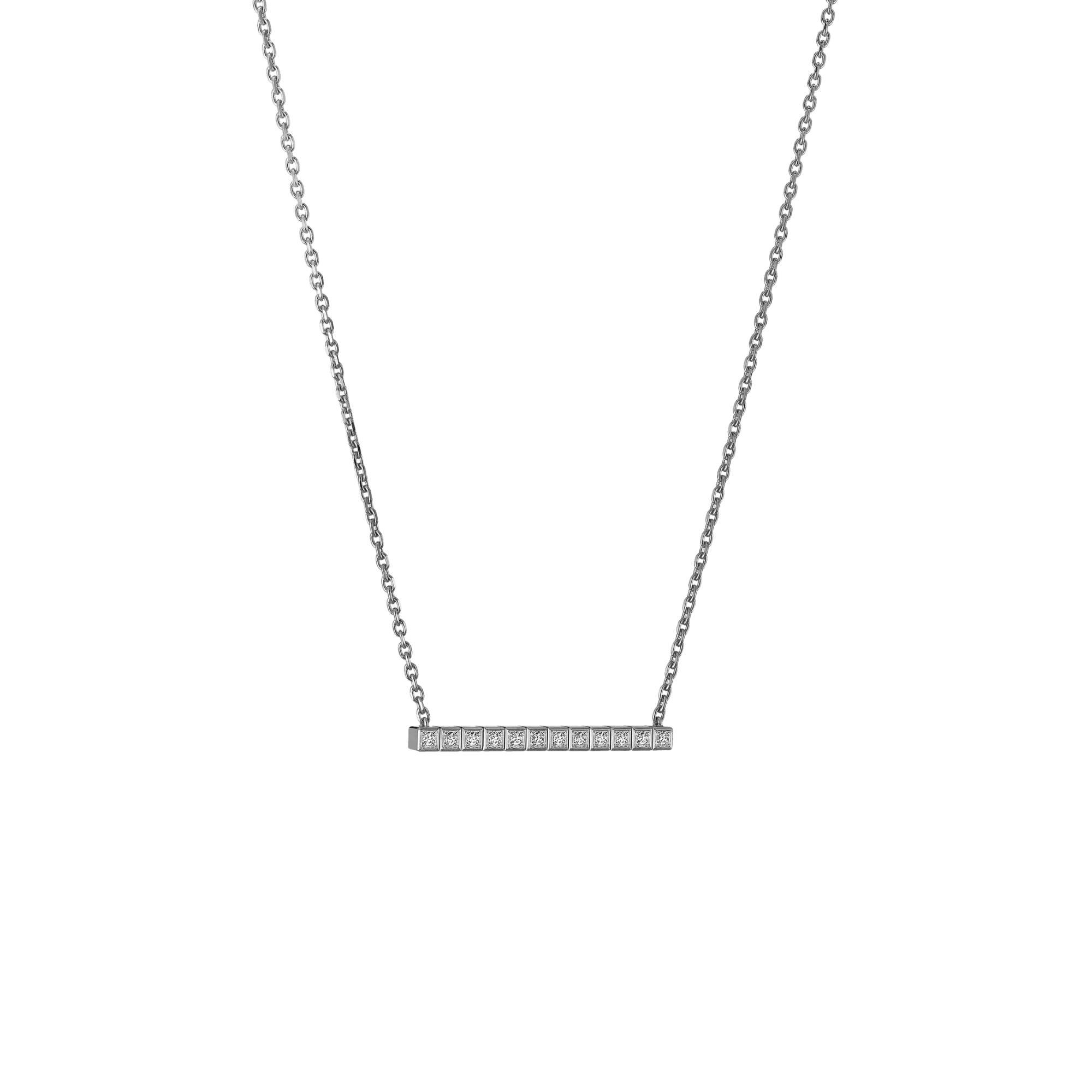 Chopard Ice Cube collier witgoud met diamant - 817702-1003 - #2