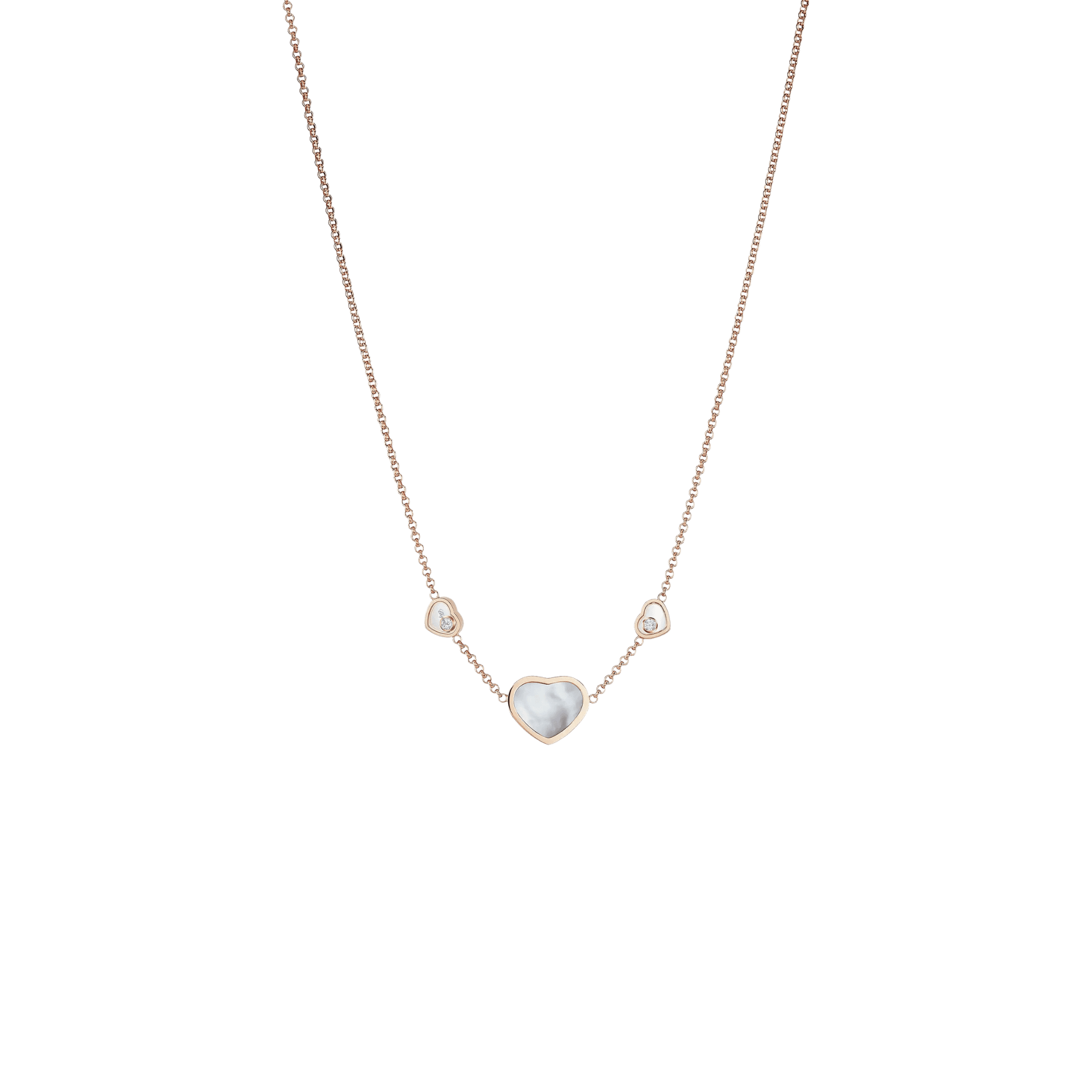 Chopard Happy Diamonds Happy Hearts collier roodgoud met diamant - 81A082-5301 - #1